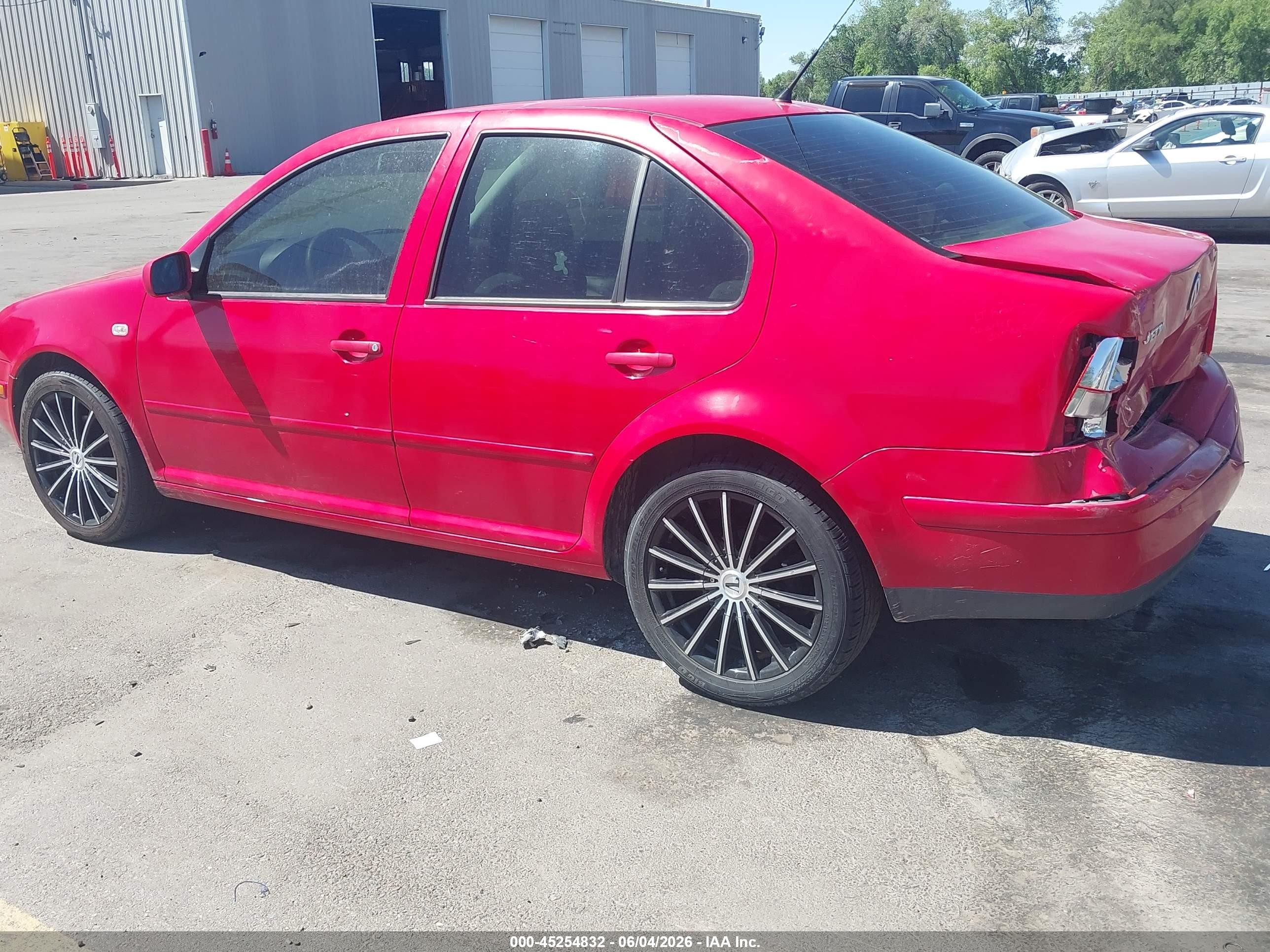 2001 Volkswagen Jetta Gls Red vin: 3VWSB69M91M145612