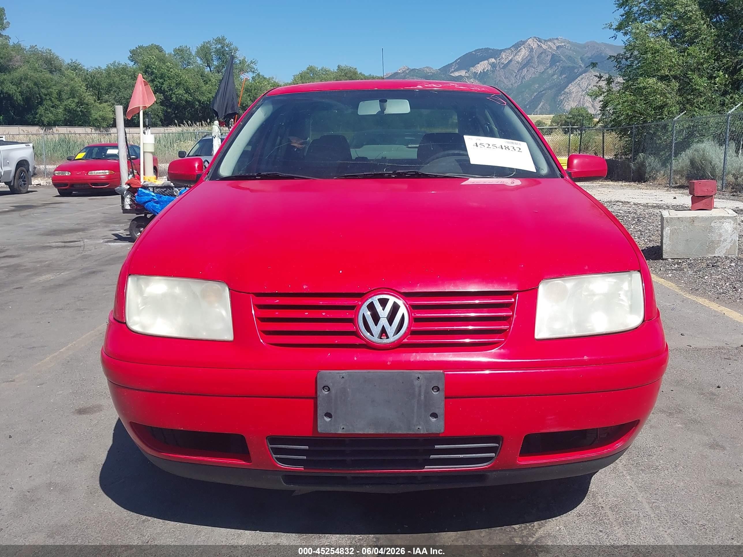 2001 Volkswagen Jetta Gls Red vin: 3VWSB69M91M145612