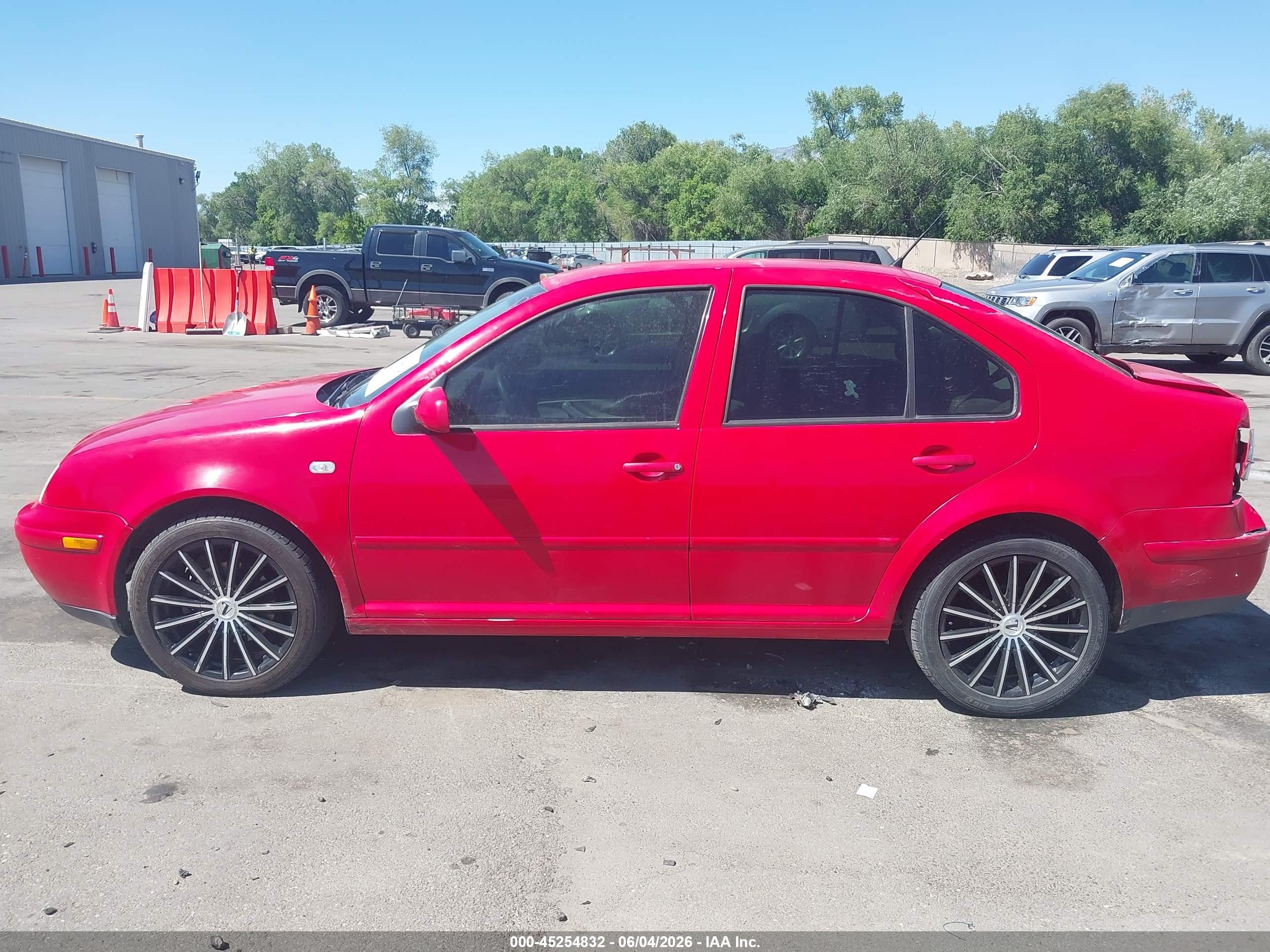 2001 Volkswagen Jetta Gls Red vin: 3VWSB69M91M145612