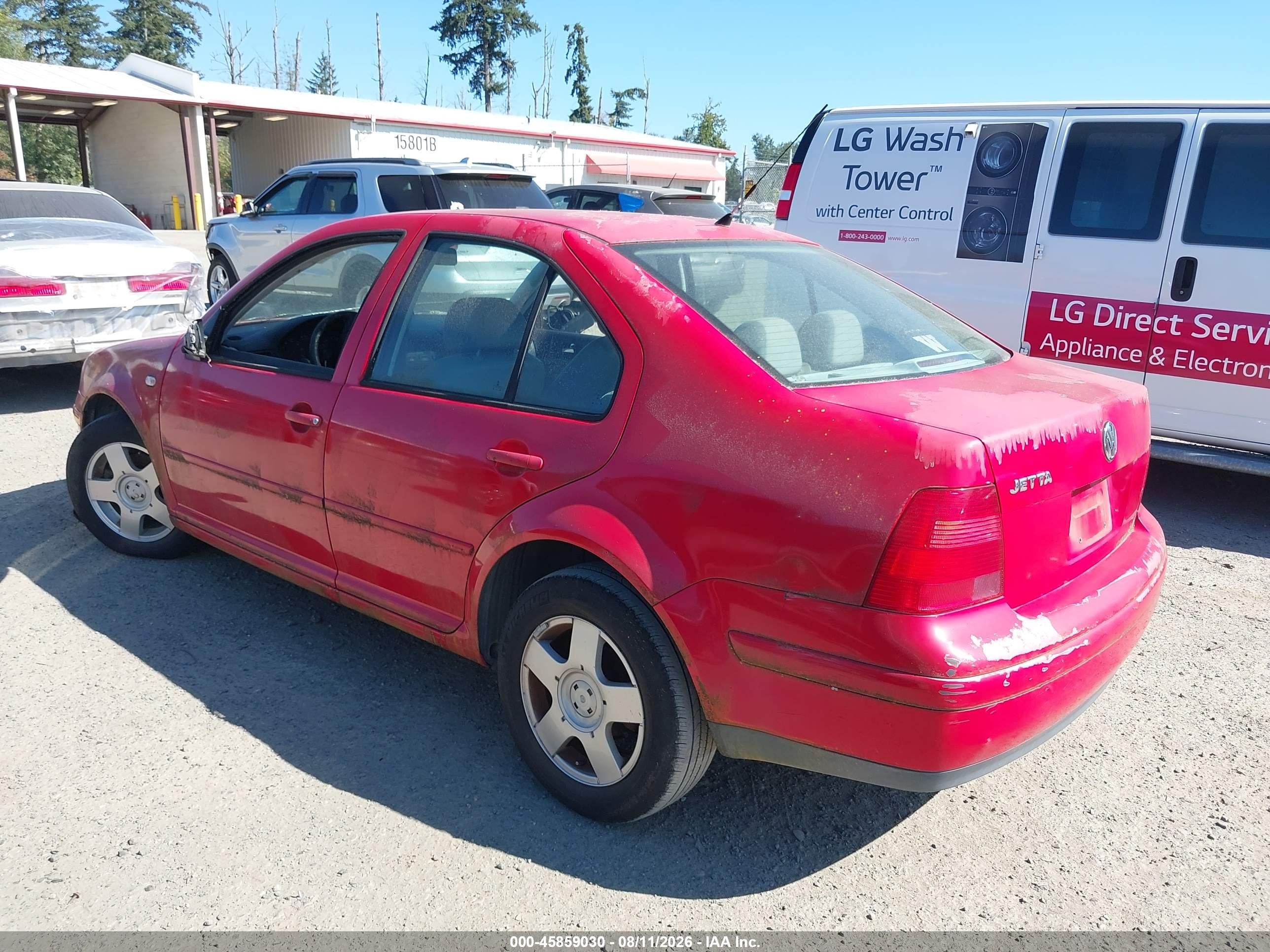 2001 Volkswagen Jetta Gls Красный vin: 3VWSB69M91M175192