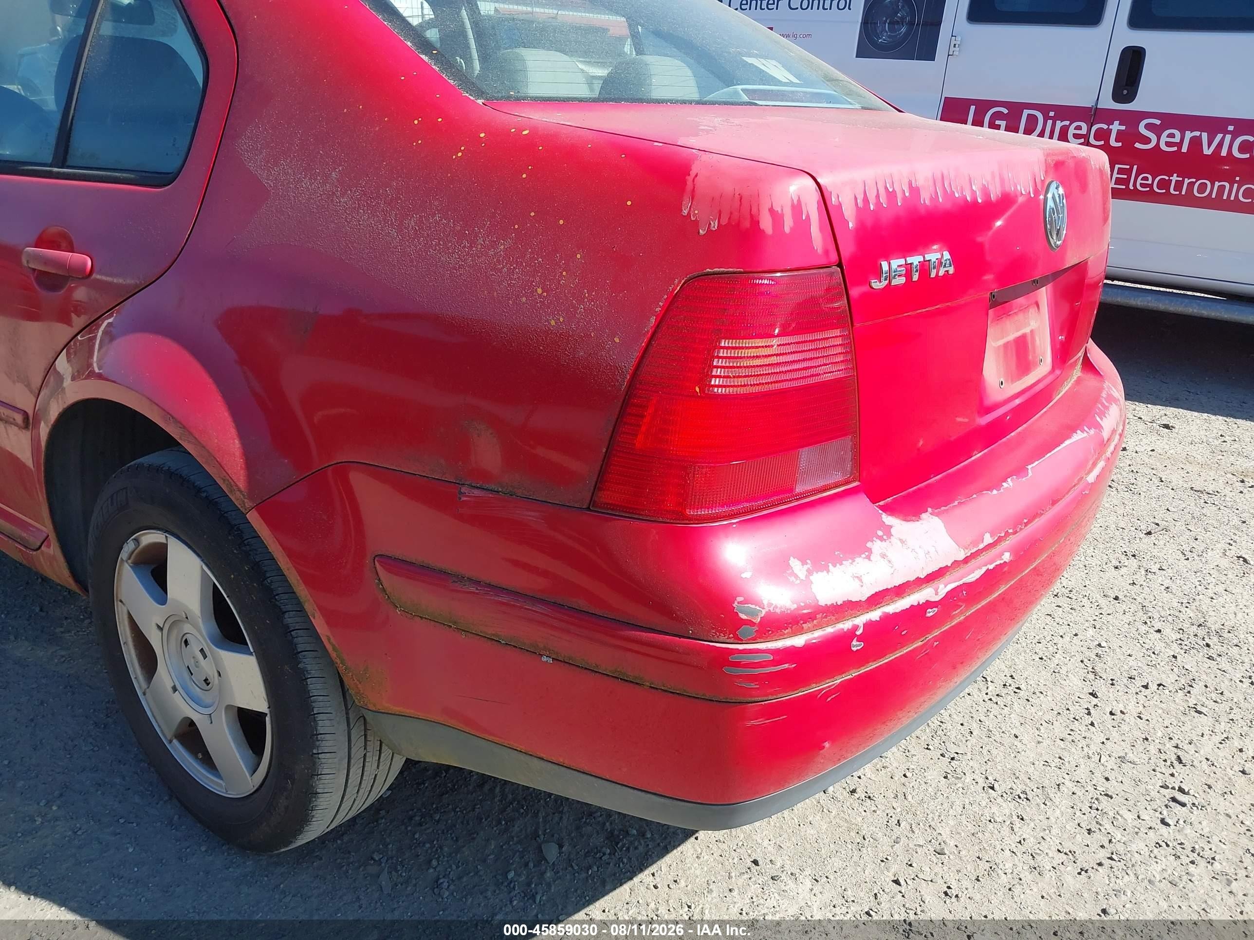 2001 Volkswagen Jetta Gls Красный vin: 3VWSB69M91M175192