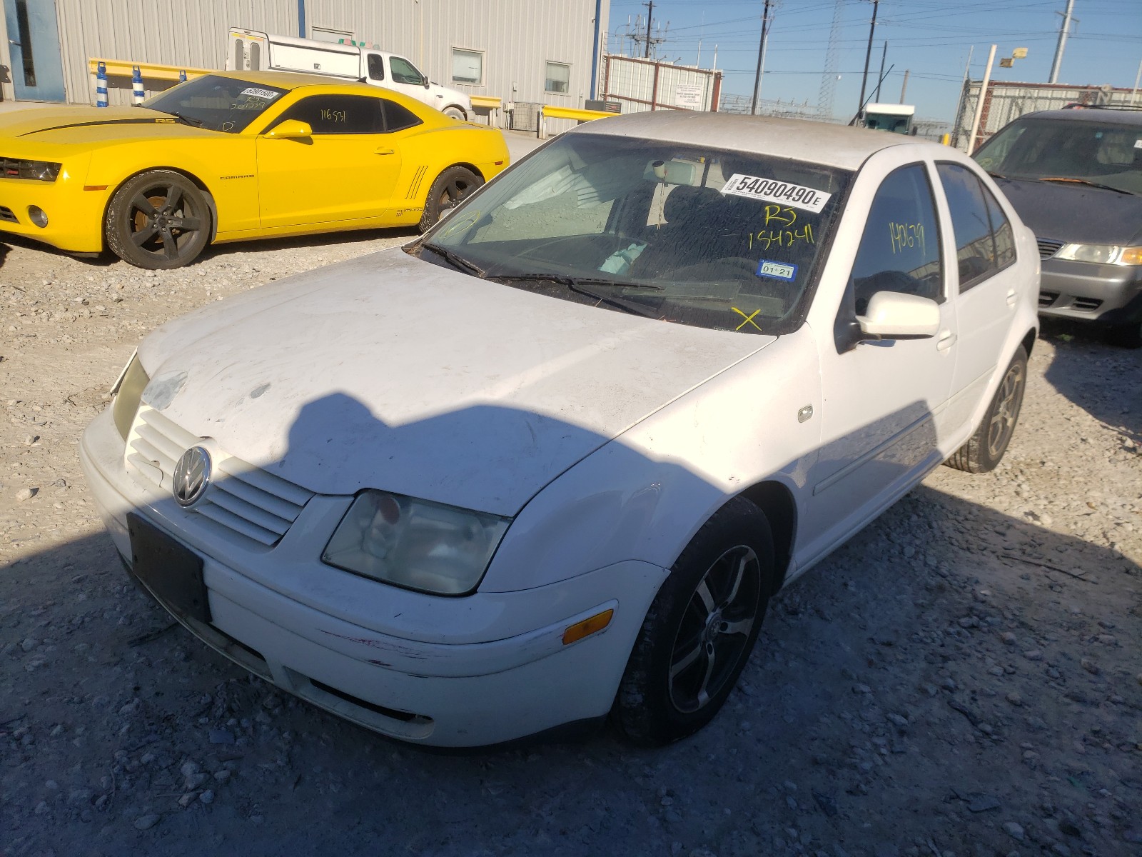 2002 Volkswagen Jetta Gls White vin: 3VWSB69MX2M154241