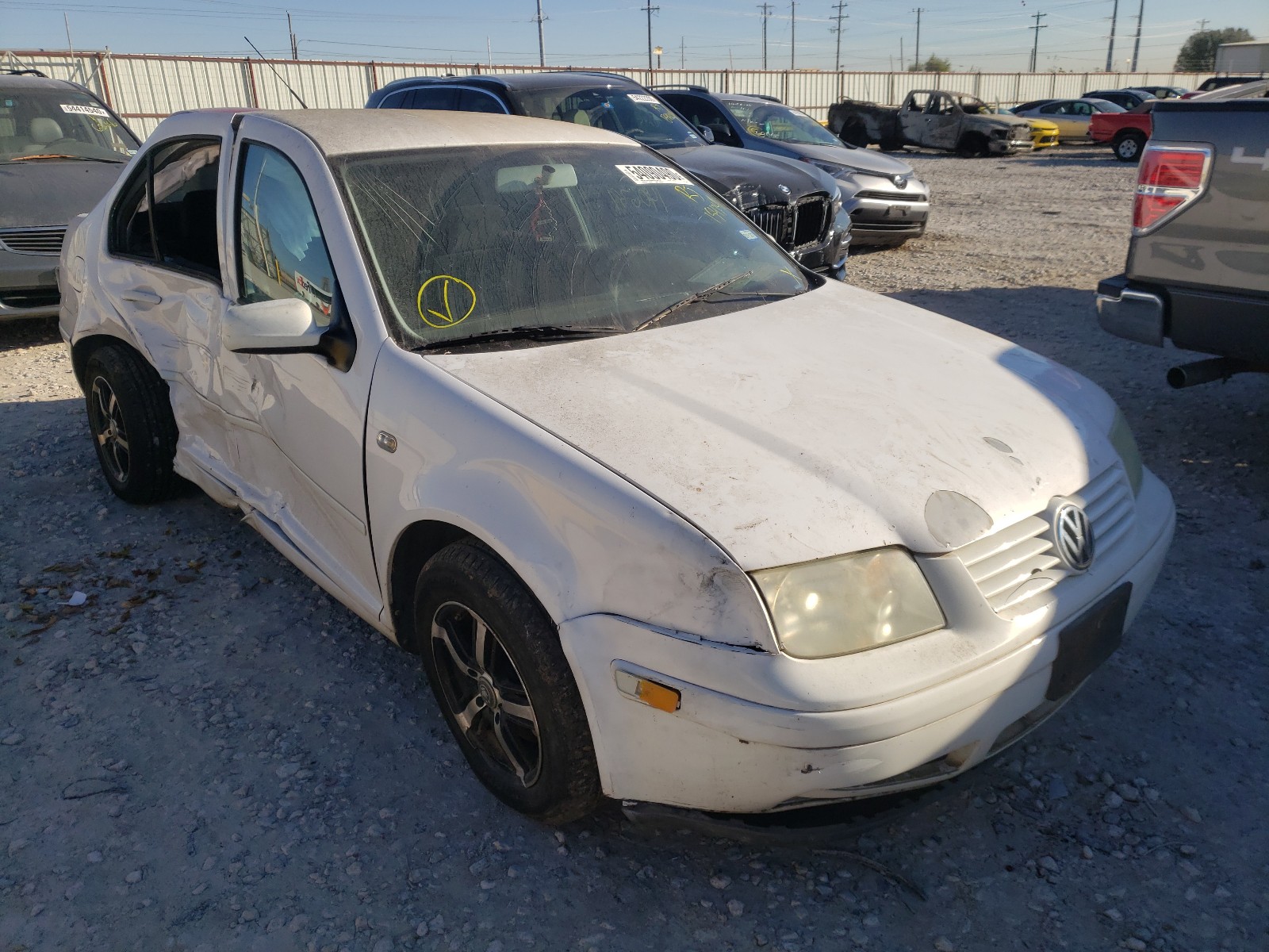 2002 Volkswagen Jetta Gls White vin: 3VWSB69MX2M154241