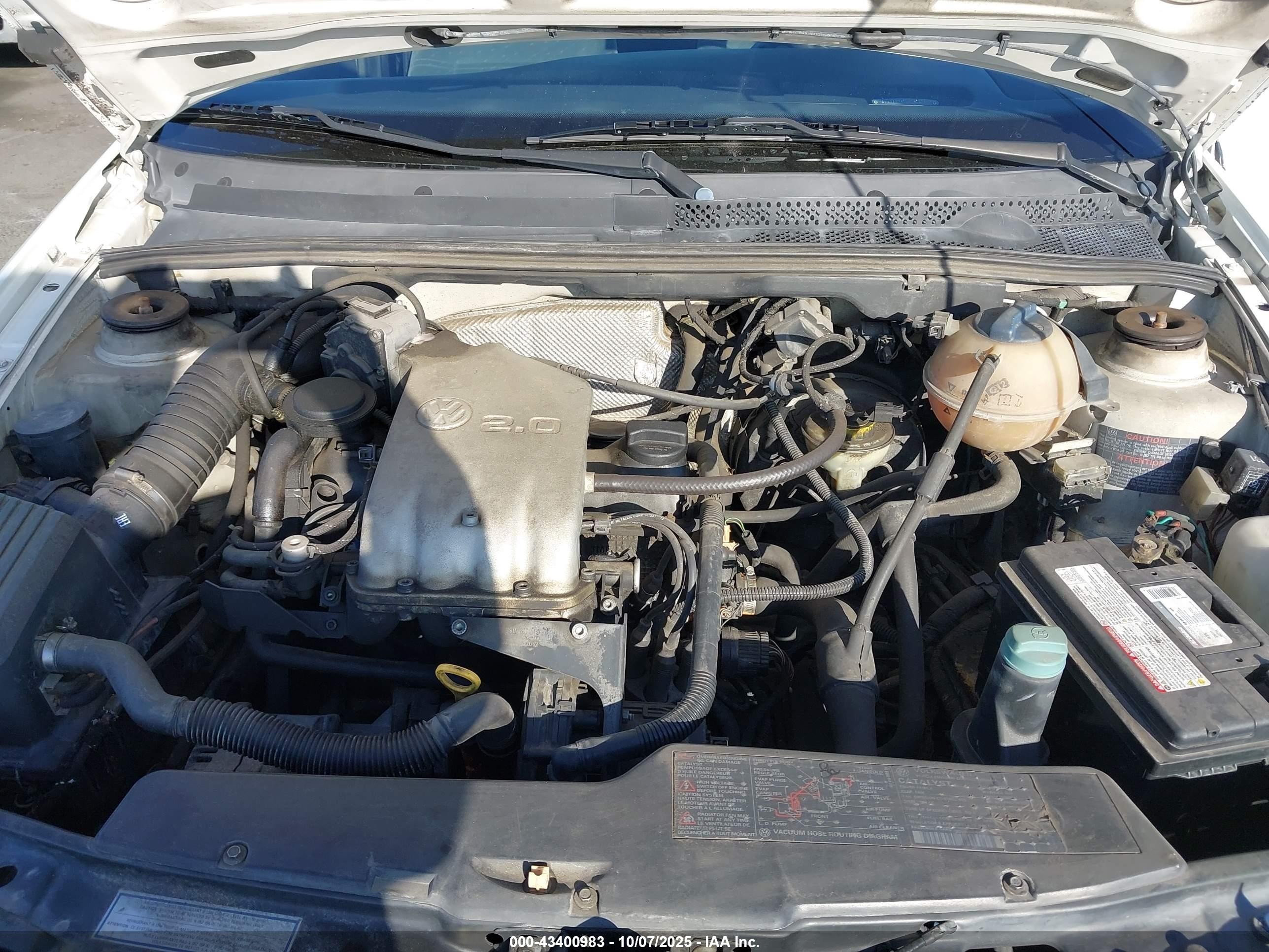 1998 Volkswagen Jetta Gls White vin: 3VWSB81H7WM199279