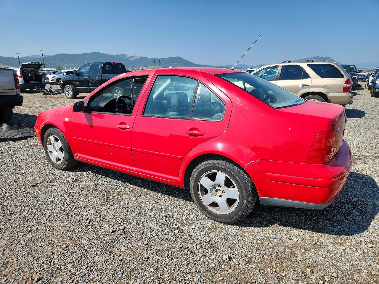 1999 Volkswagen Jetta Gls Red vin: 3VWSC29M0XM067719