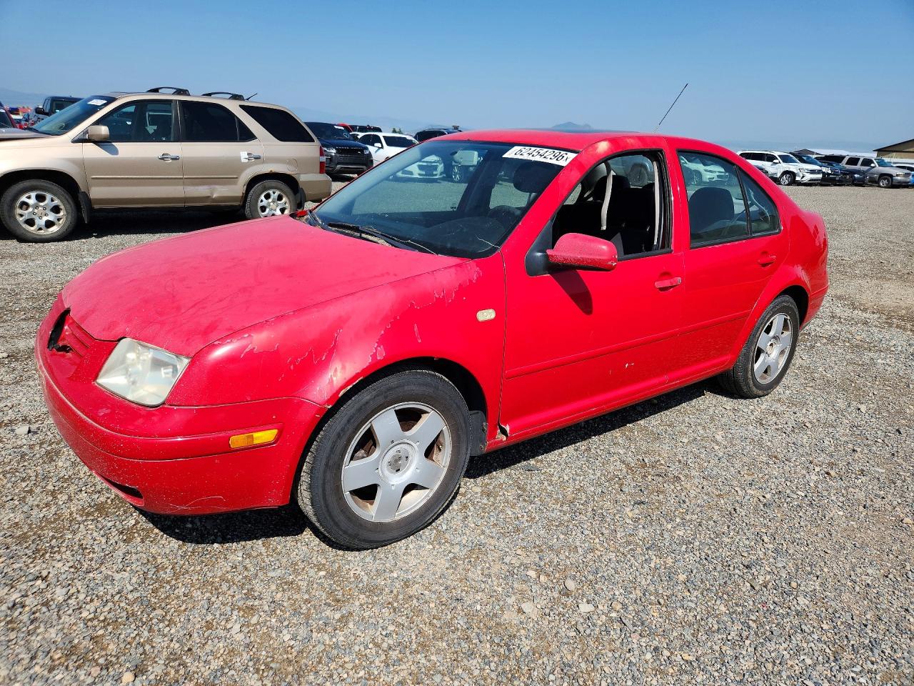 1999 Volkswagen Jetta Gls Red vin: 3VWSC29M0XM067719