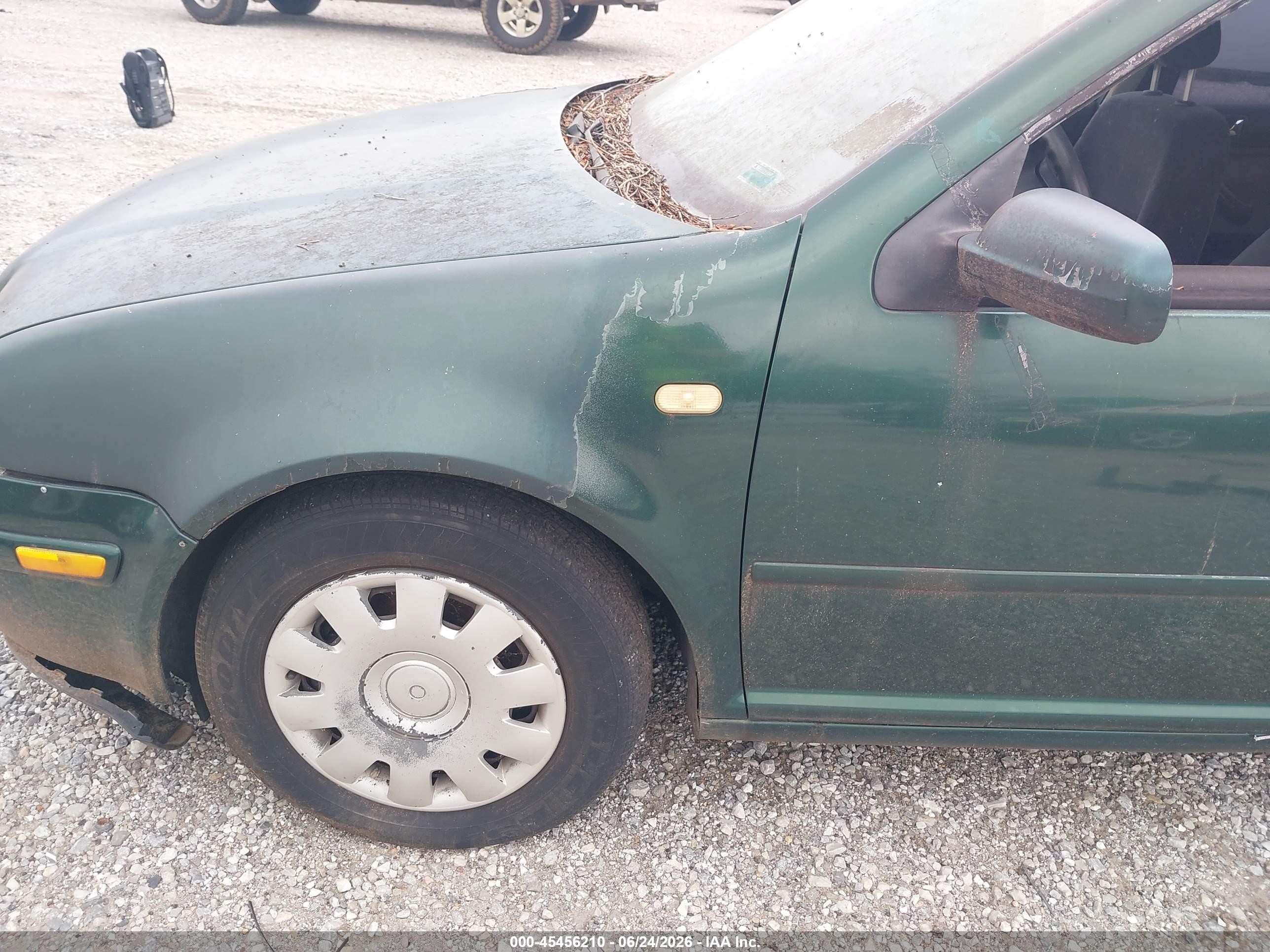 1999 Volkswagen New Jetta Gls Green vin: 3VWSC29M1XM089275