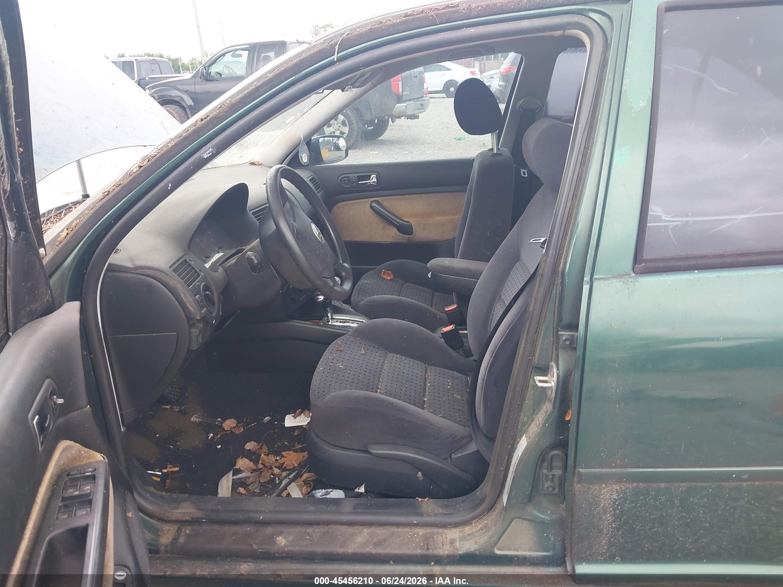 1999 Volkswagen New Jetta Gls Green vin: 3VWSC29M1XM089275