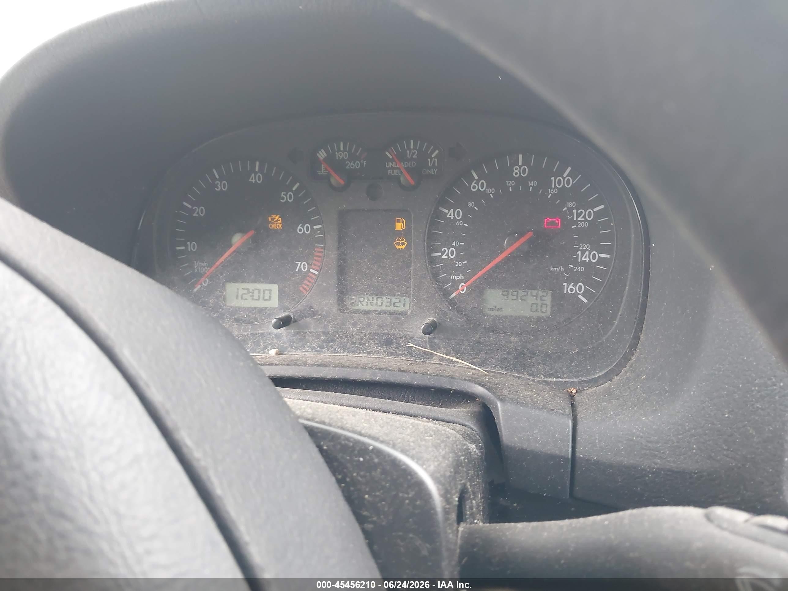 1999 Volkswagen New Jetta Gls Green vin: 3VWSC29M1XM089275