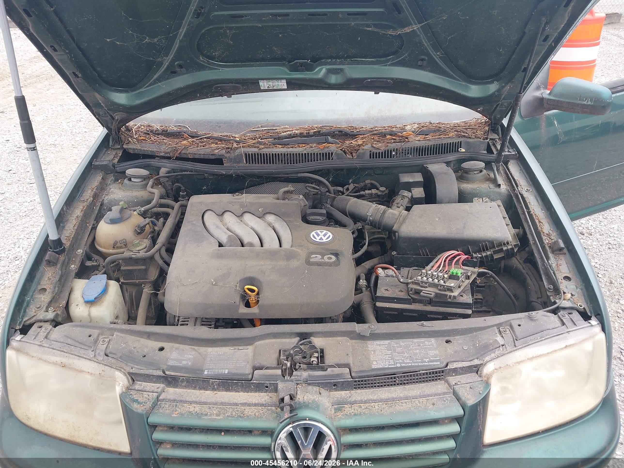 1999 Volkswagen New Jetta Gls Green vin: 3VWSC29M1XM089275