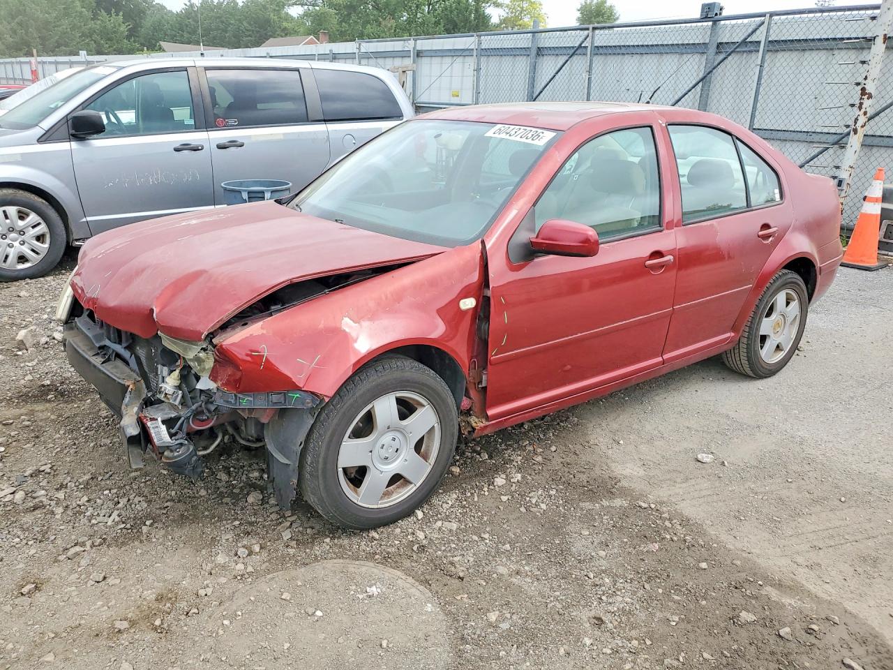 2000 Volkswagen Jetta Gls Red vin: 3VWSC29M2YM104254