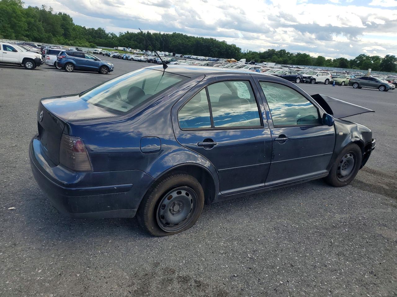 2000 Volkswagen Jetta Gls Blue vin: 3VWSC29M4YM104742
