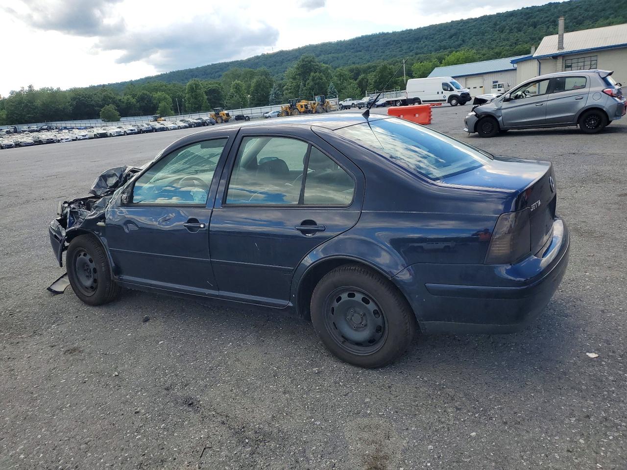 2000 Volkswagen Jetta Gls Blue vin: 3VWSC29M4YM104742