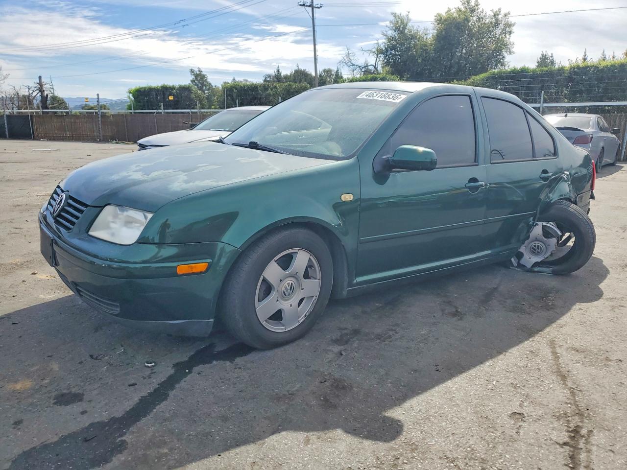 1999 Volkswagen Jetta Gls Зеленый vin: 3VWSC29M5XM030200