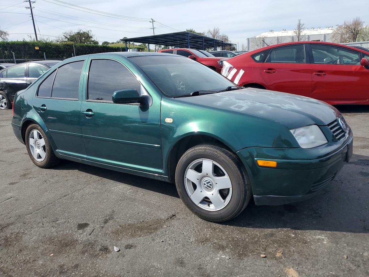 1999 Volkswagen Jetta Gls Green vin: 3VWSC29M5XM030200