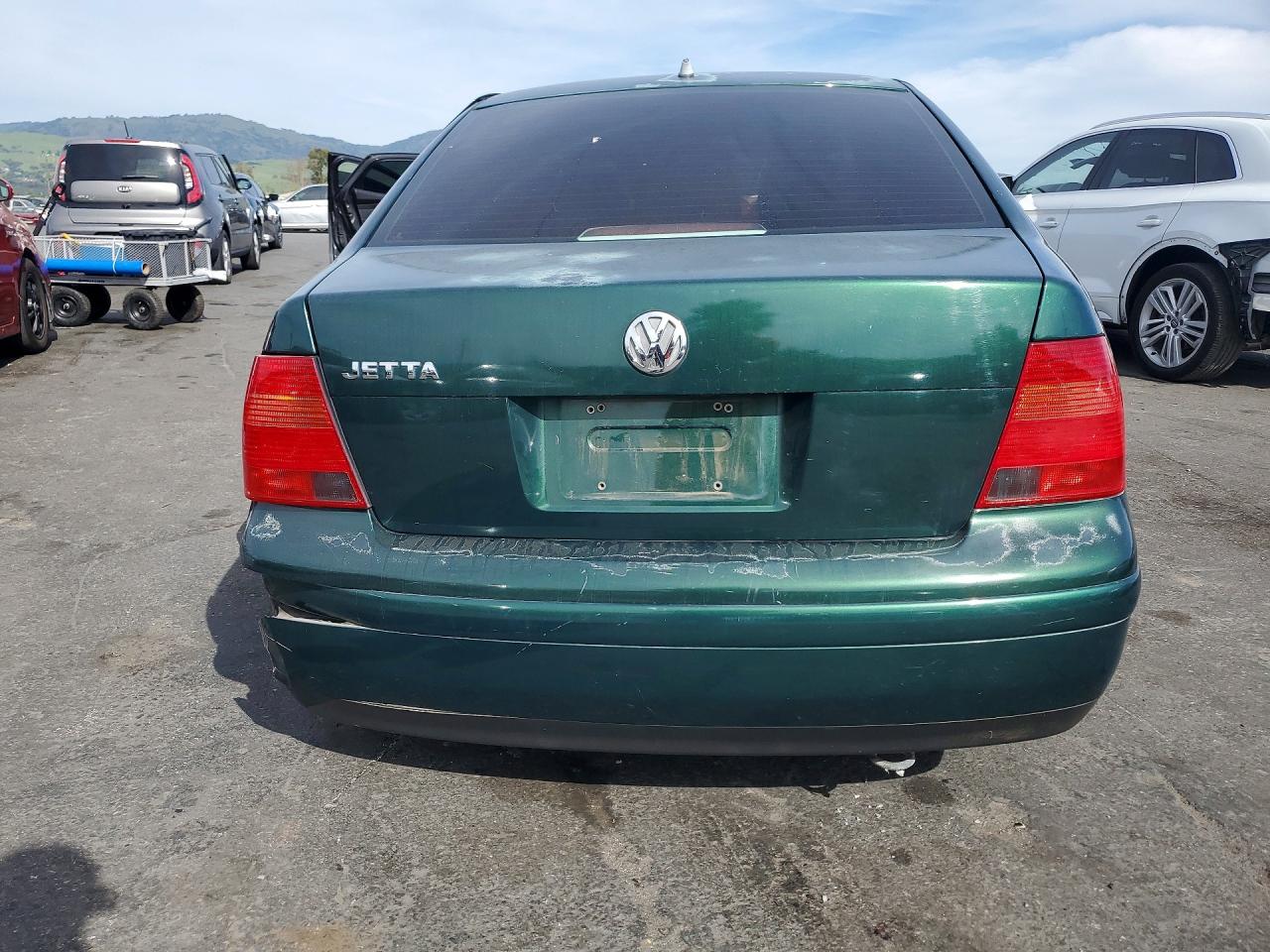 1999 Volkswagen Jetta Gls Green vin: 3VWSC29M5XM030200