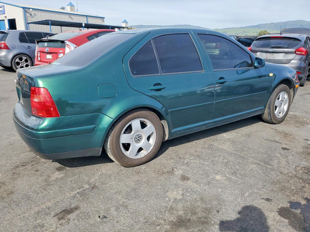 1999 Volkswagen Jetta Gls Green vin: 3VWSC29M5XM030200