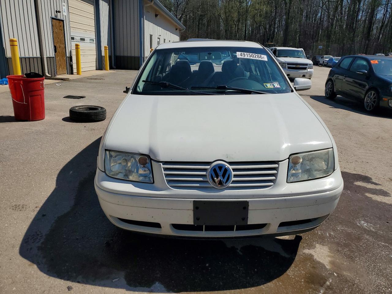 2000 Volkswagen Jetta Gls White vin: 3VWSC29M6YM094442
