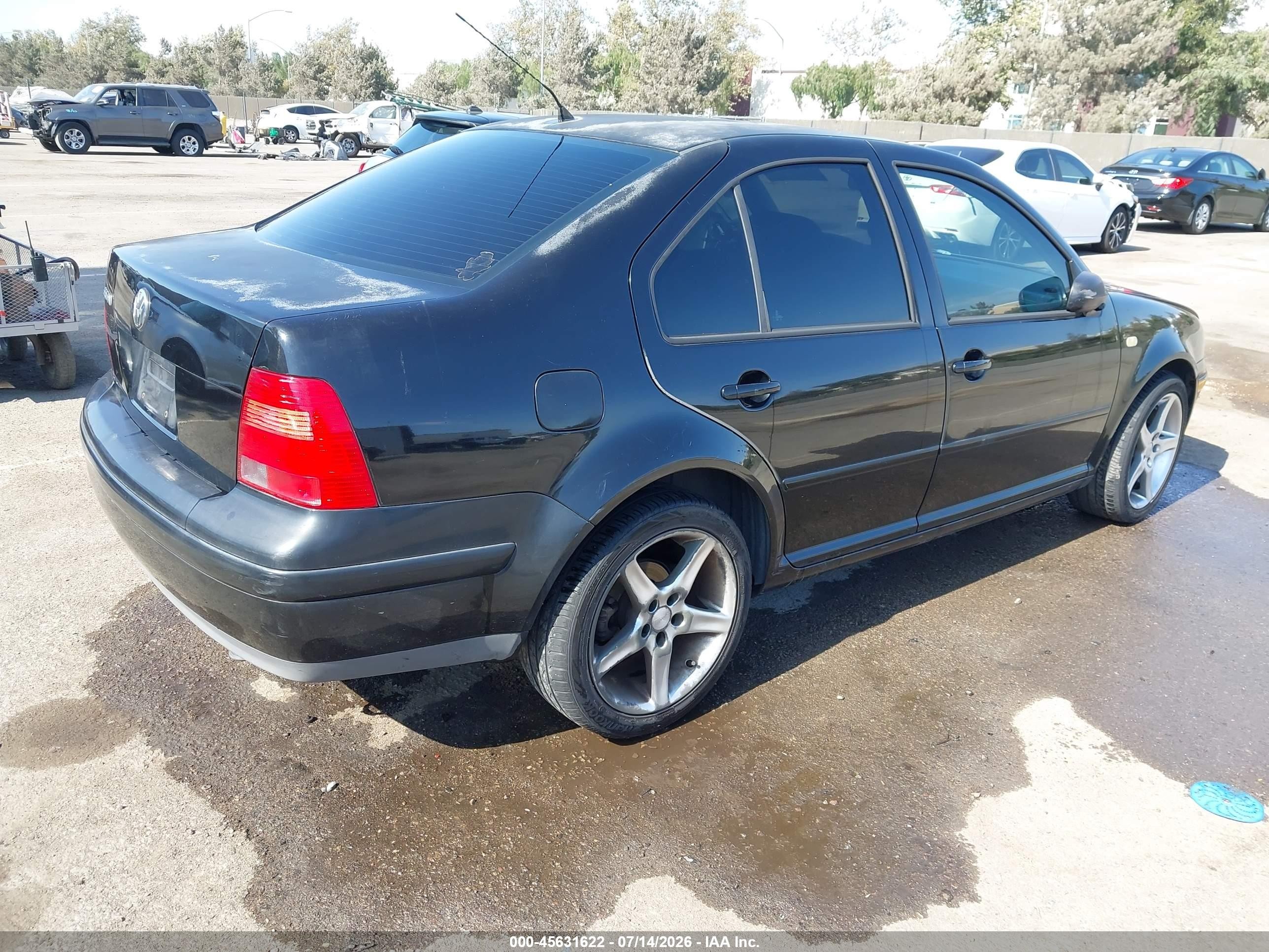 2000 Volkswagen Jetta Gls Black vin: 3VWSC29M6YM098166