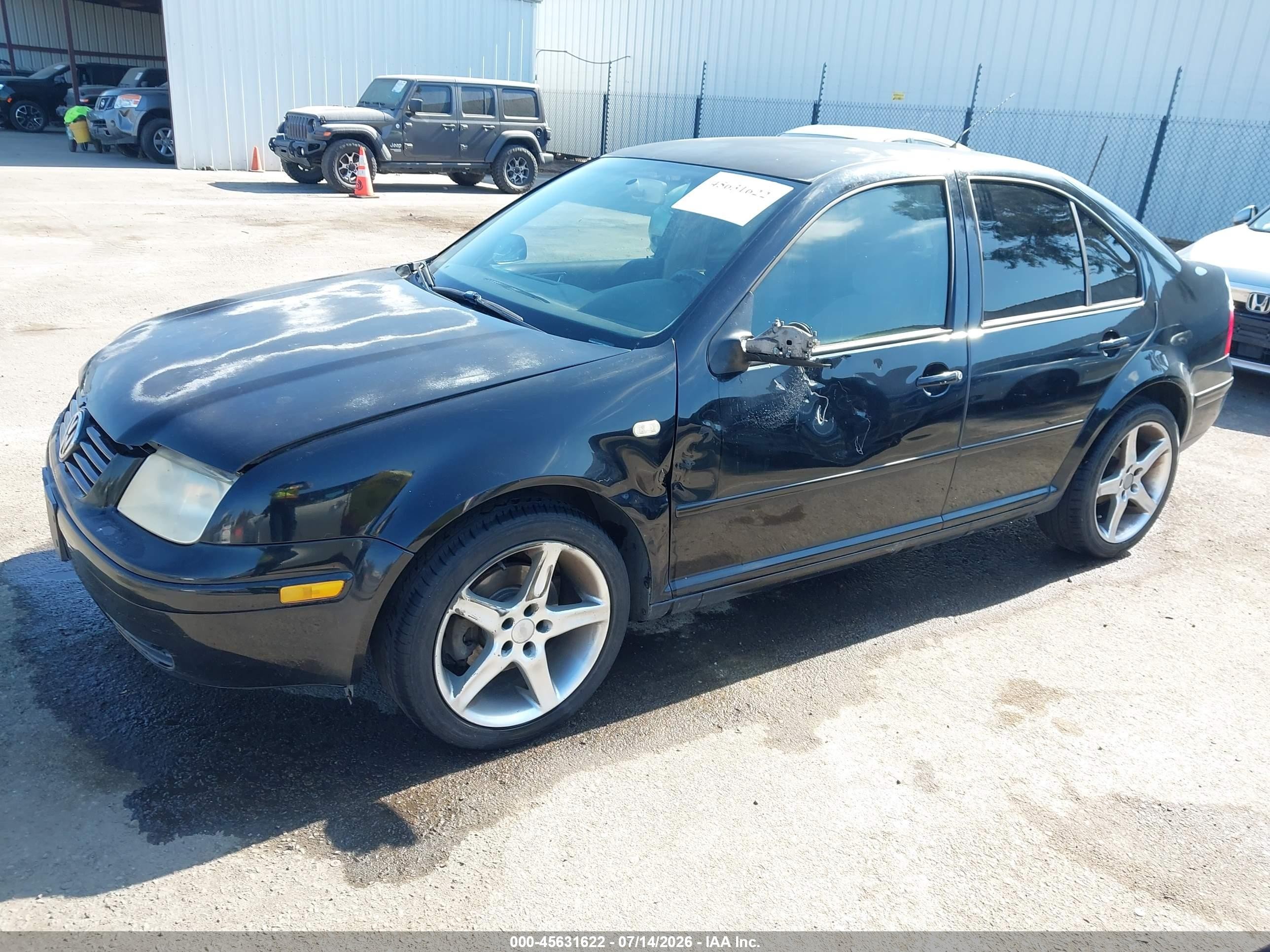 2000 Volkswagen Jetta Gls Black vin: 3VWSC29M6YM098166