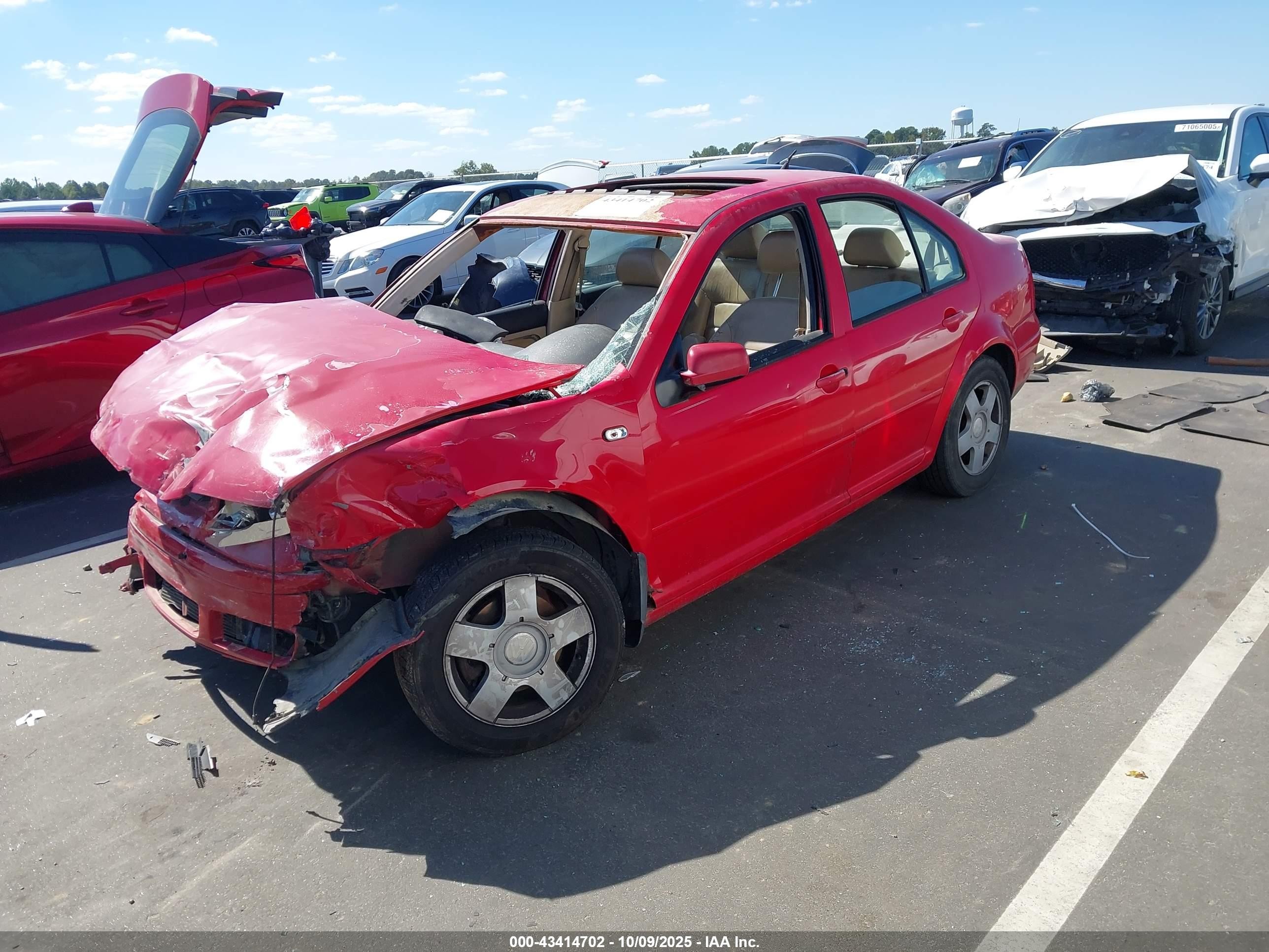 2000 Volkswagen Jetta Gls Красный vin: 3VWSC29M7YM120711
