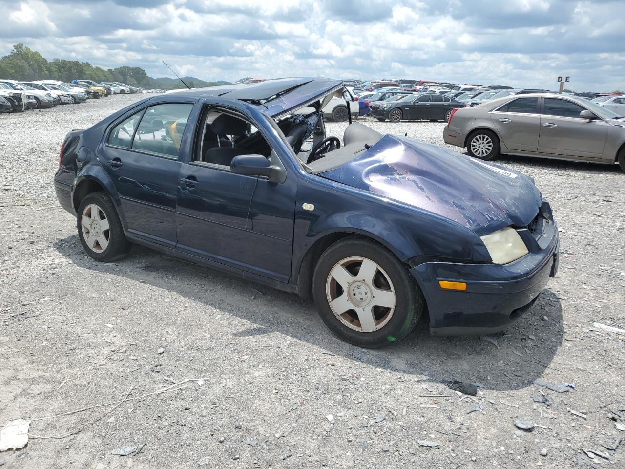 2000 Volkswagen Jetta Gls Blue vin: 3VWSC29M9YM078719
