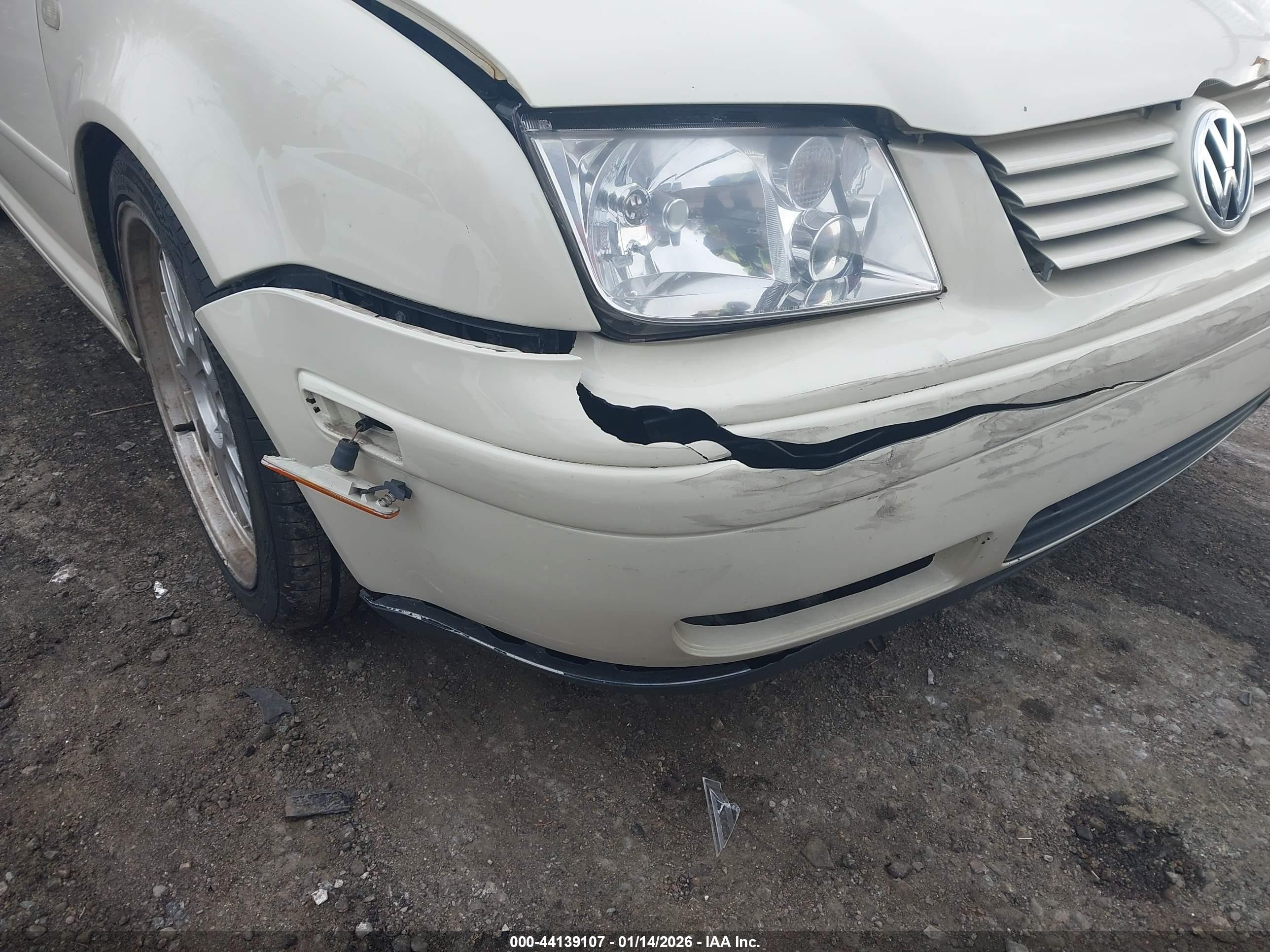 2000 Volkswagen Jetta Gls 1.8l Turbo White vin: 3VWSD29MXYM119212