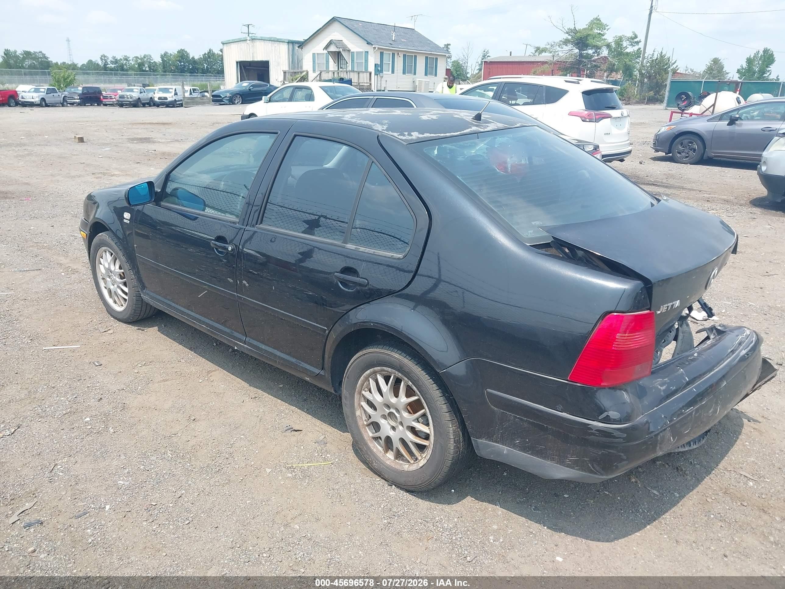 2001 Volkswagen Jetta Gls 1.8l Turbo Black vin: 3VWSD69M01M218280