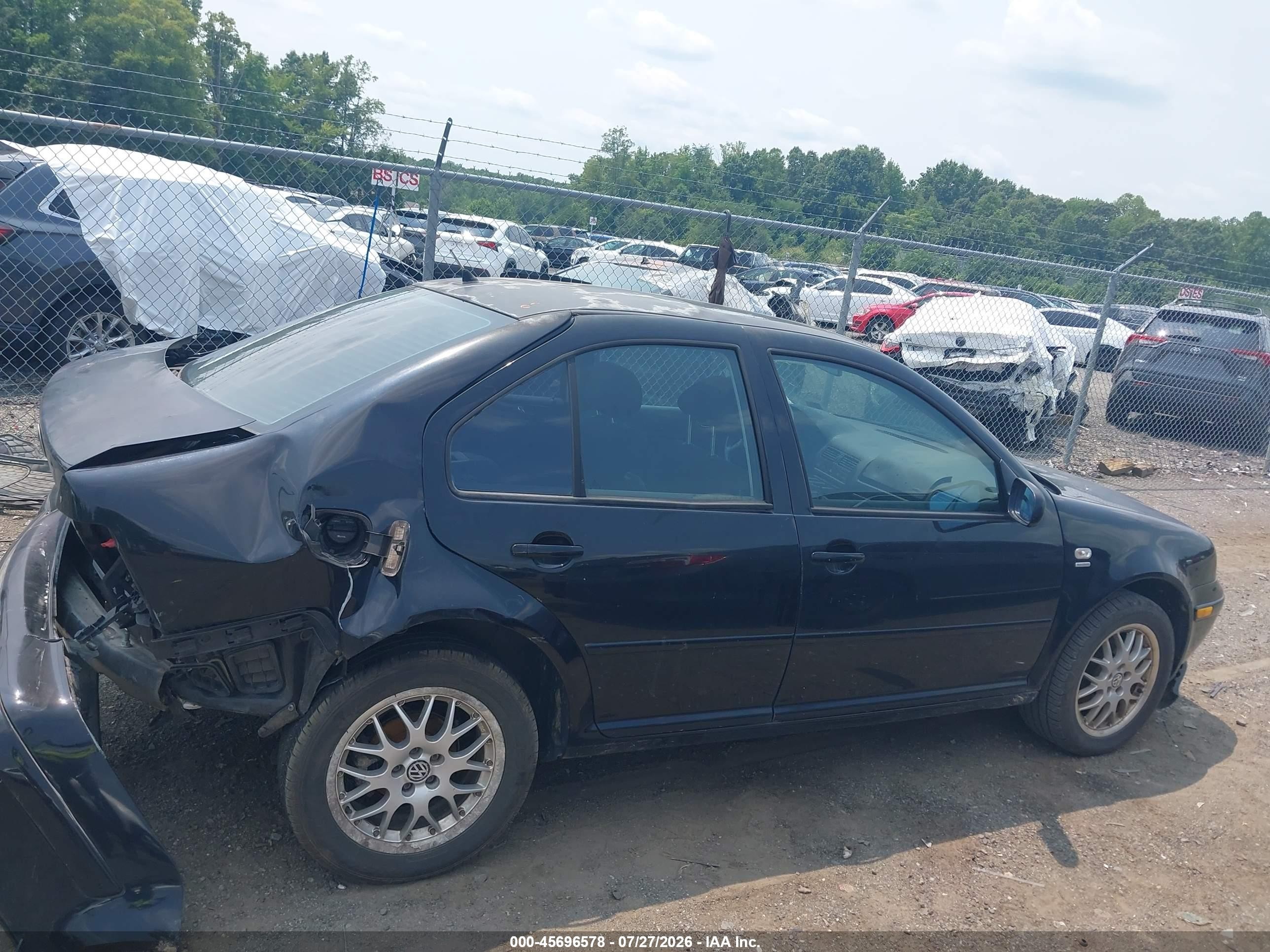 2001 Volkswagen Jetta Gls 1.8l Turbo Black vin: 3VWSD69M01M218280