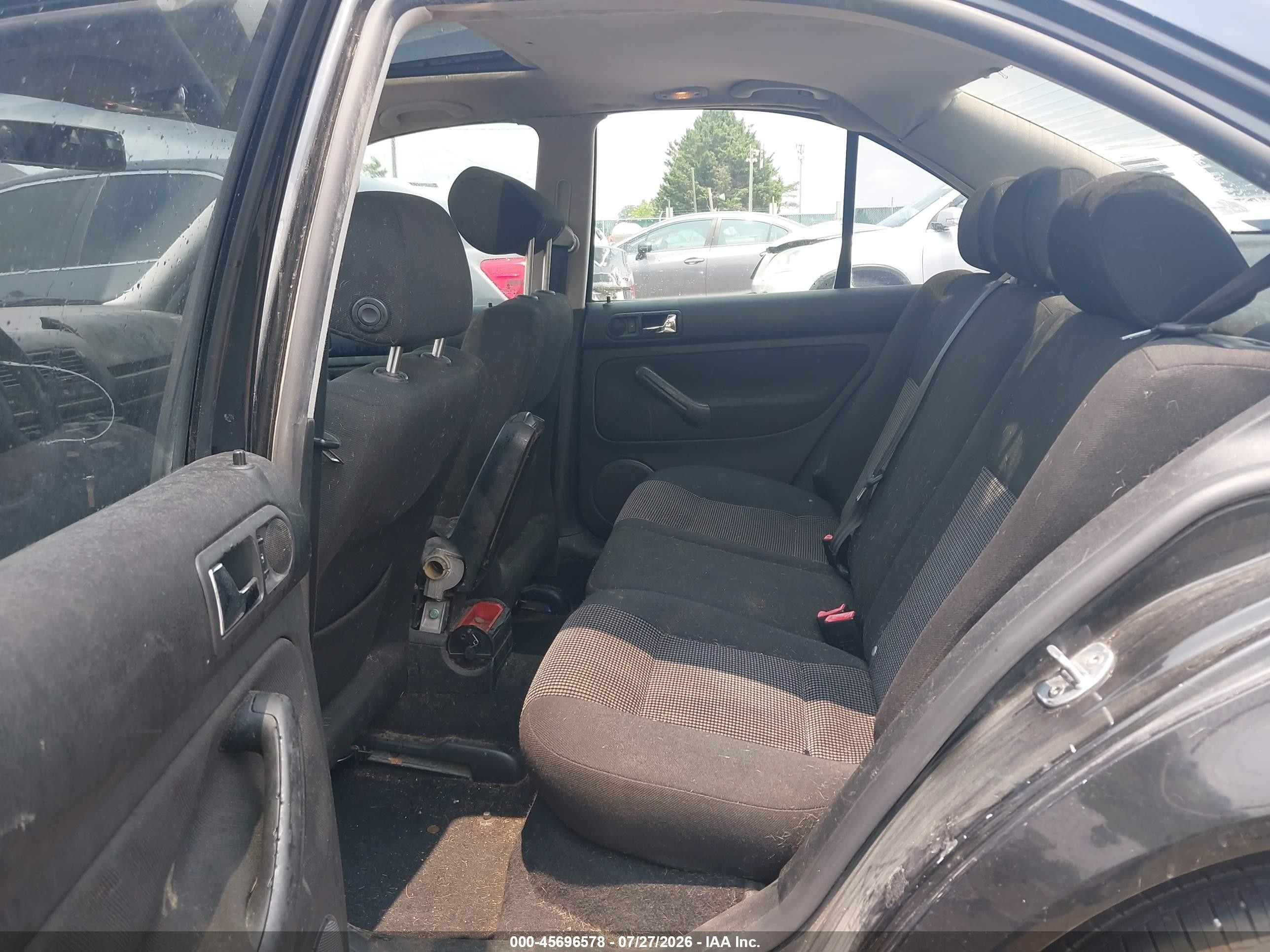 2001 Volkswagen Jetta Gls 1.8l Turbo Black vin: 3VWSD69M01M218280