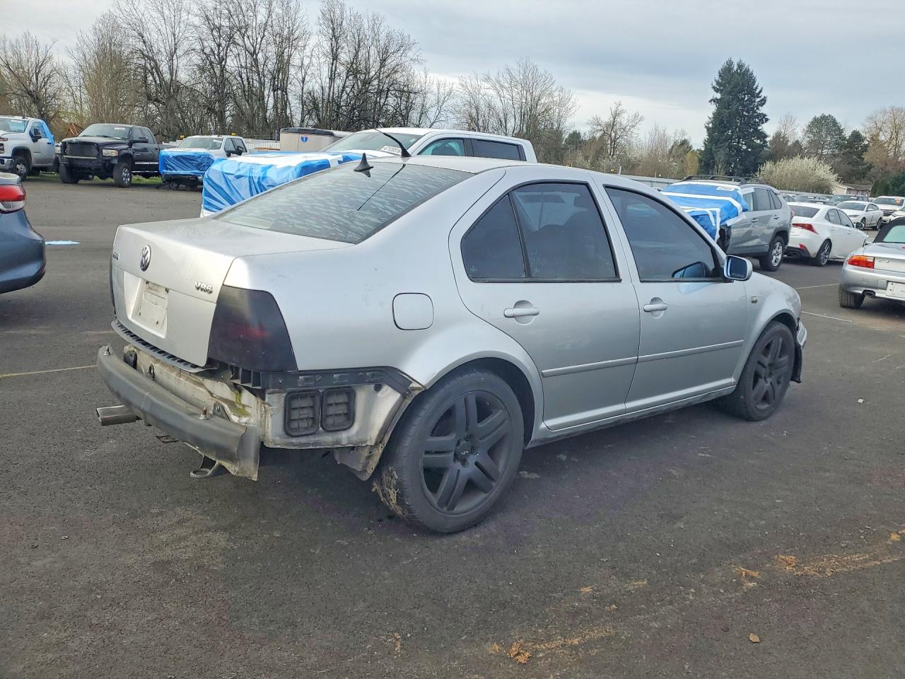 1999 Volkswagen Jetta Gls Silver vin: 3VWSE29M1XM053256