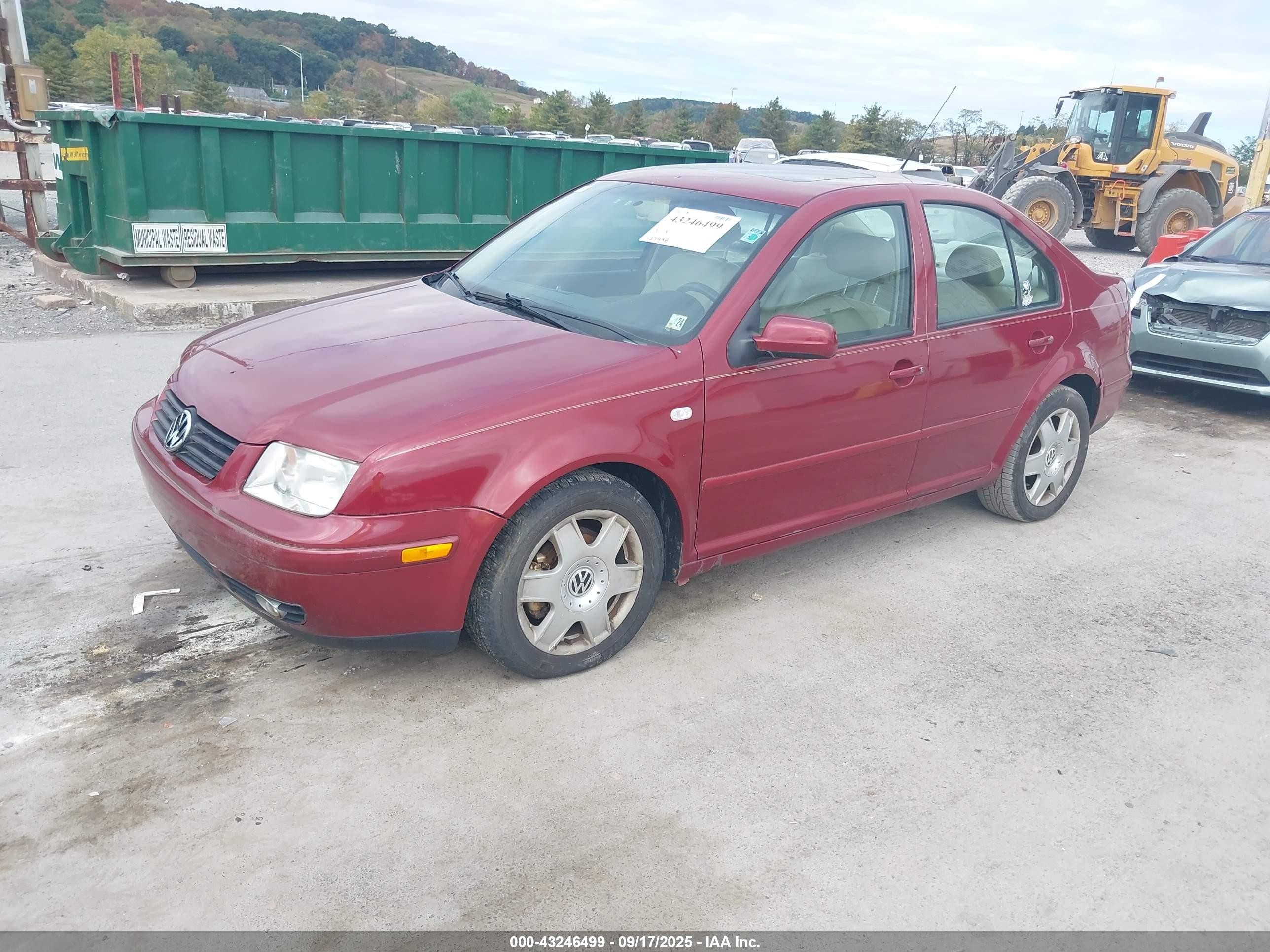 2000 Volkswagen Jetta Gls Vr6 Красный vin: 3VWSE29M5YM024554