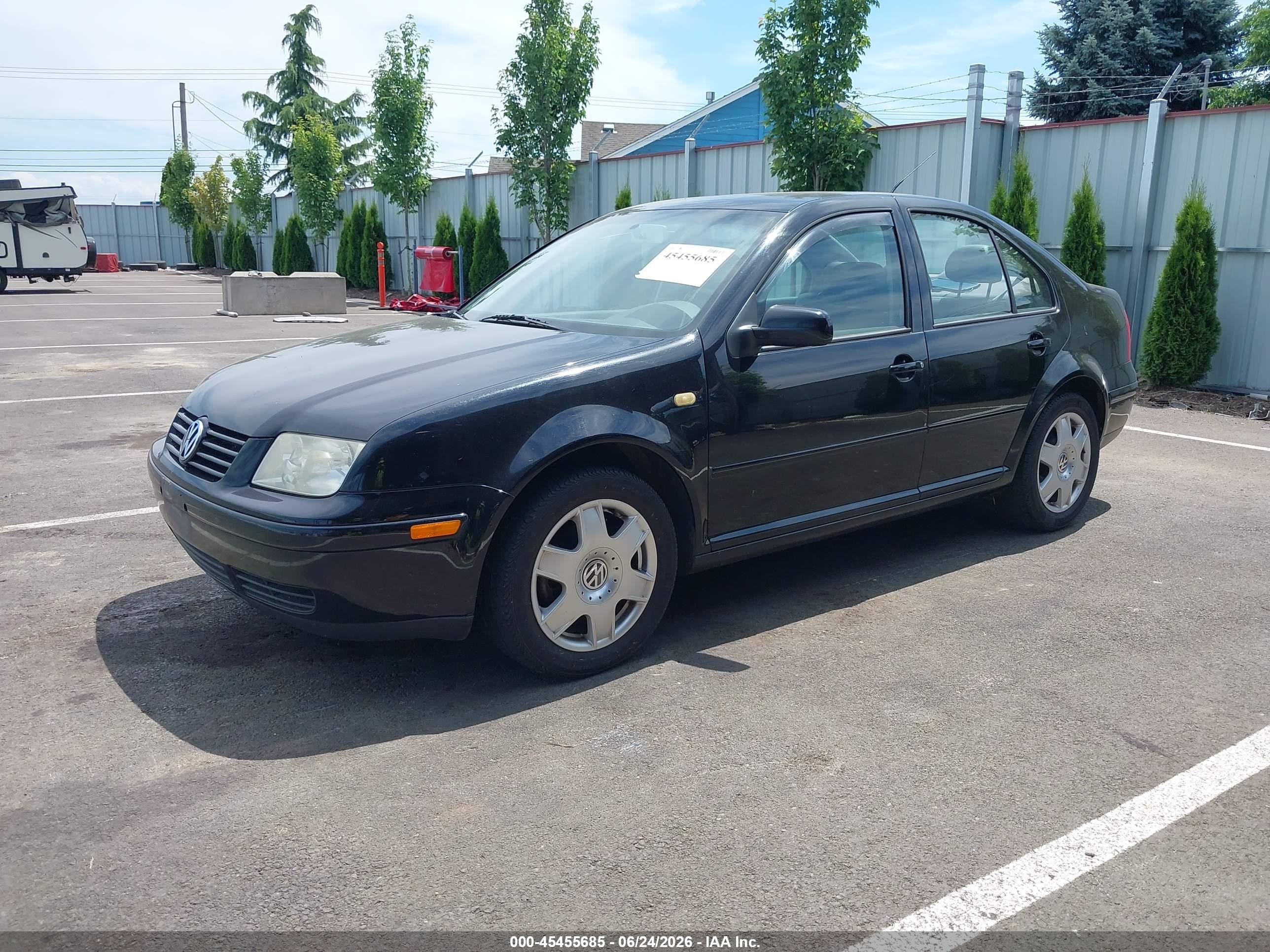 2000 Volkswagen Jetta Gls Vr6 Black vin: 3VWSE29M7YM007545