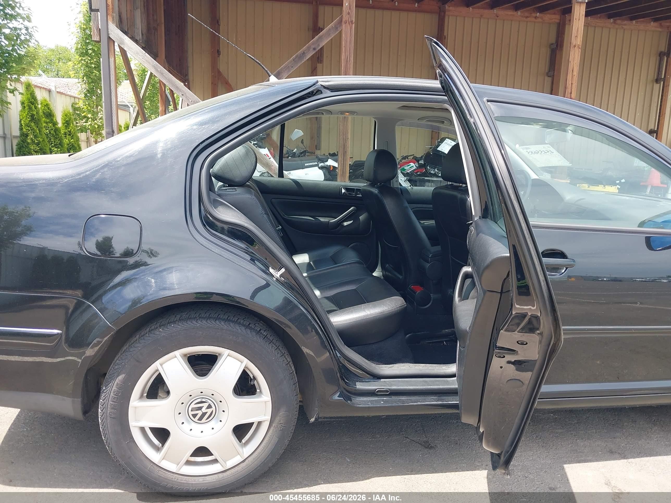 2000 Volkswagen Jetta Gls Vr6 Black vin: 3VWSE29M7YM007545