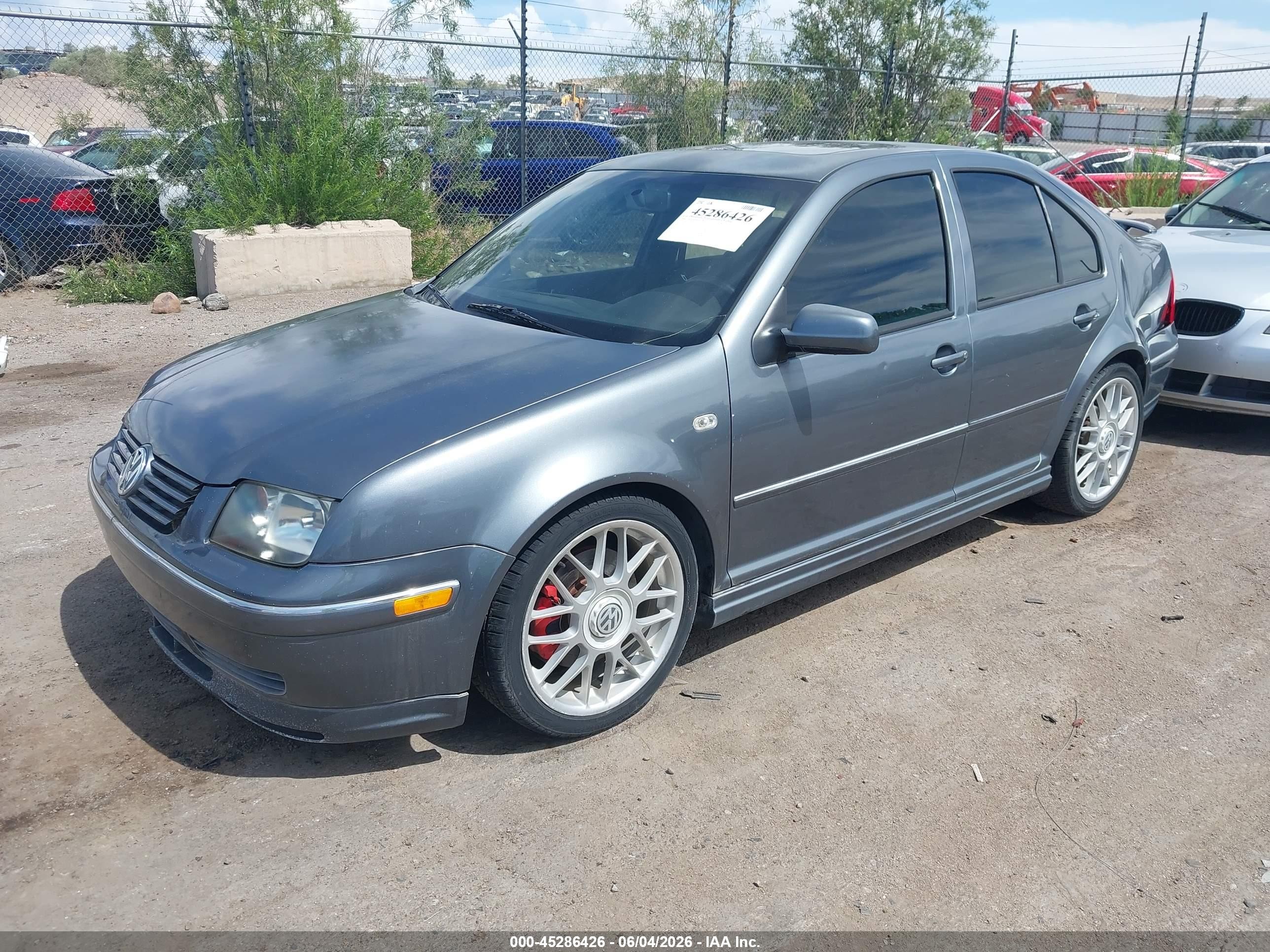 2004 Volkswagen Jetta Gls Серый vin: 3VWSE69M74M147516