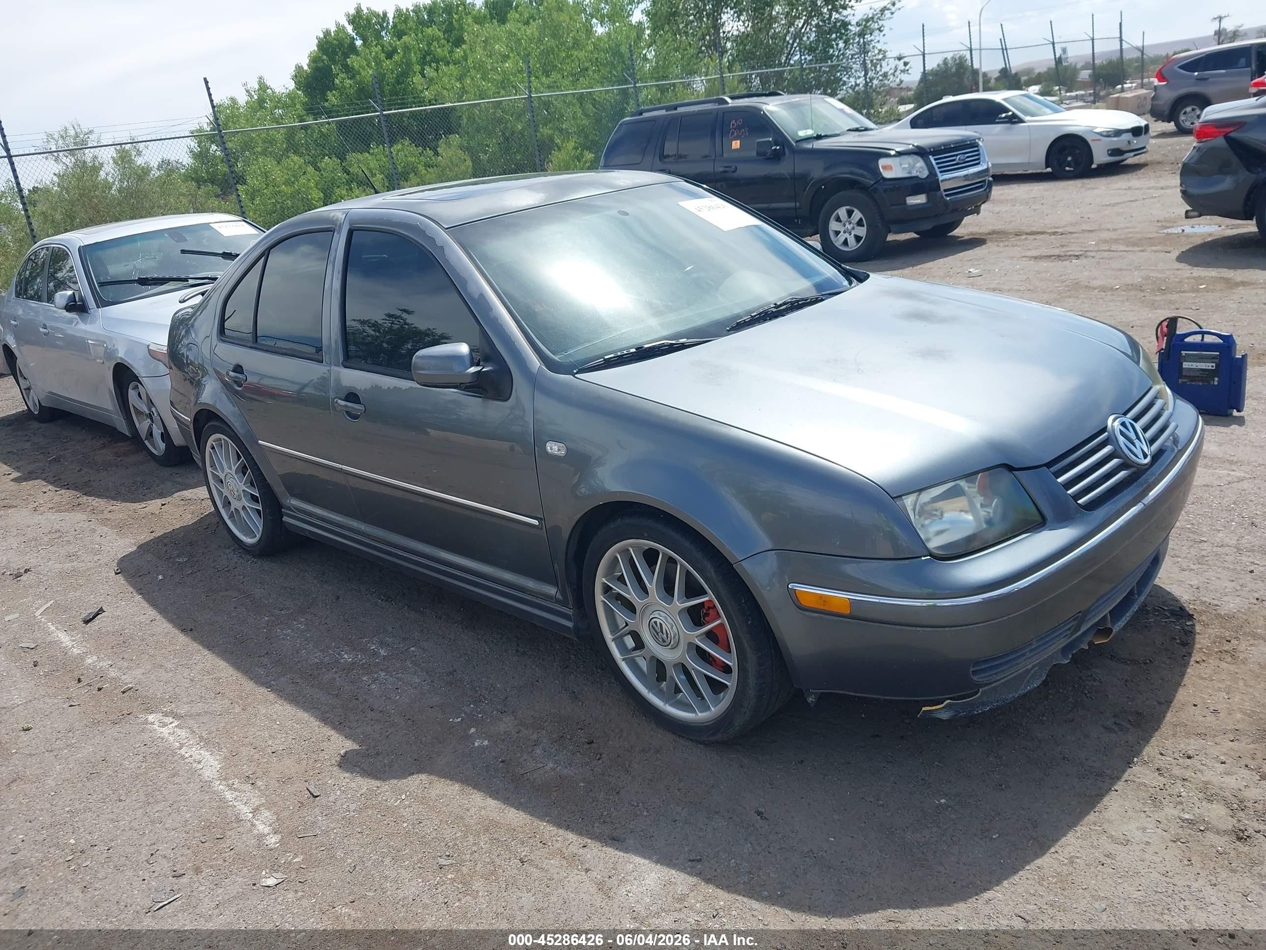2004 Volkswagen Jetta Gls Gray vin: 3VWSE69M74M147516