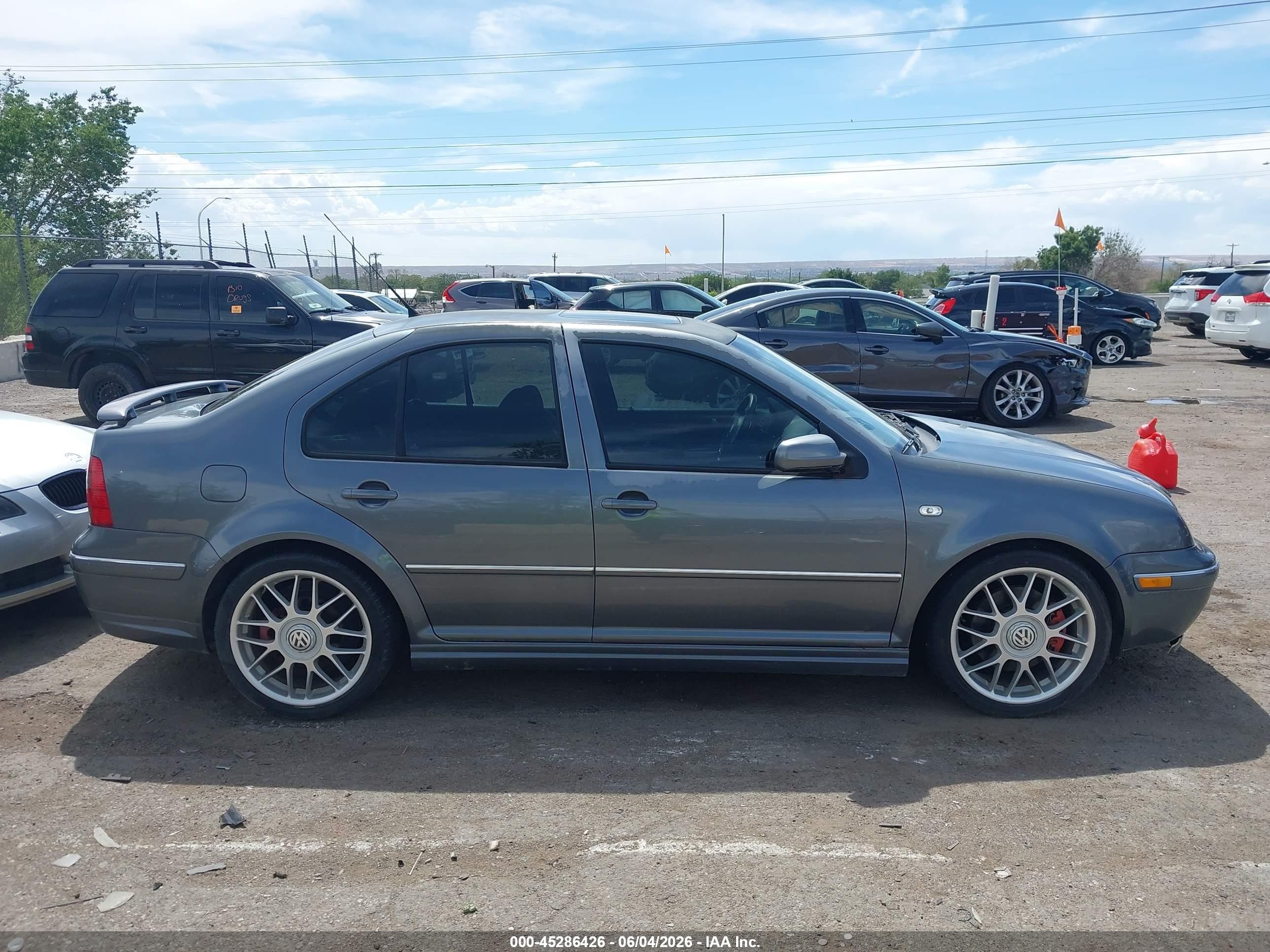 2004 Volkswagen Jetta Gls Серый vin: 3VWSE69M74M147516