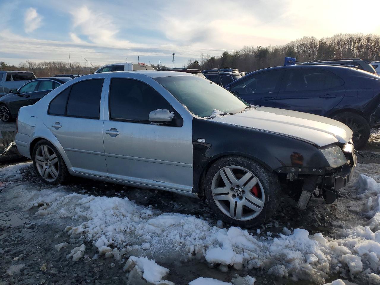2002 Volkswagen Jetta Gls Silver vin: 3VWSE69M62M100250