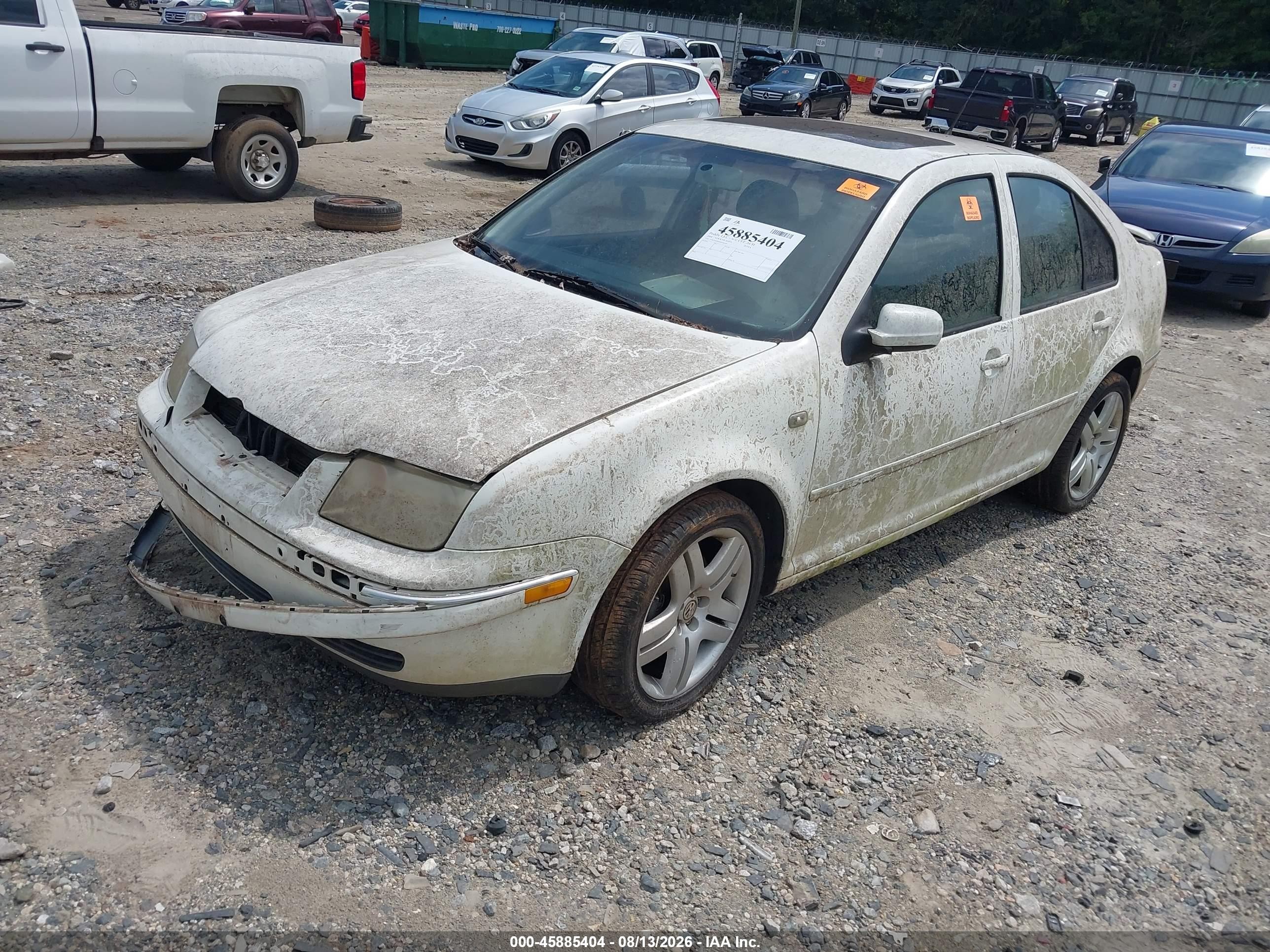 2004 Volkswagen Jetta Gls 1.8t White vin: 3VWSE69M64M106701