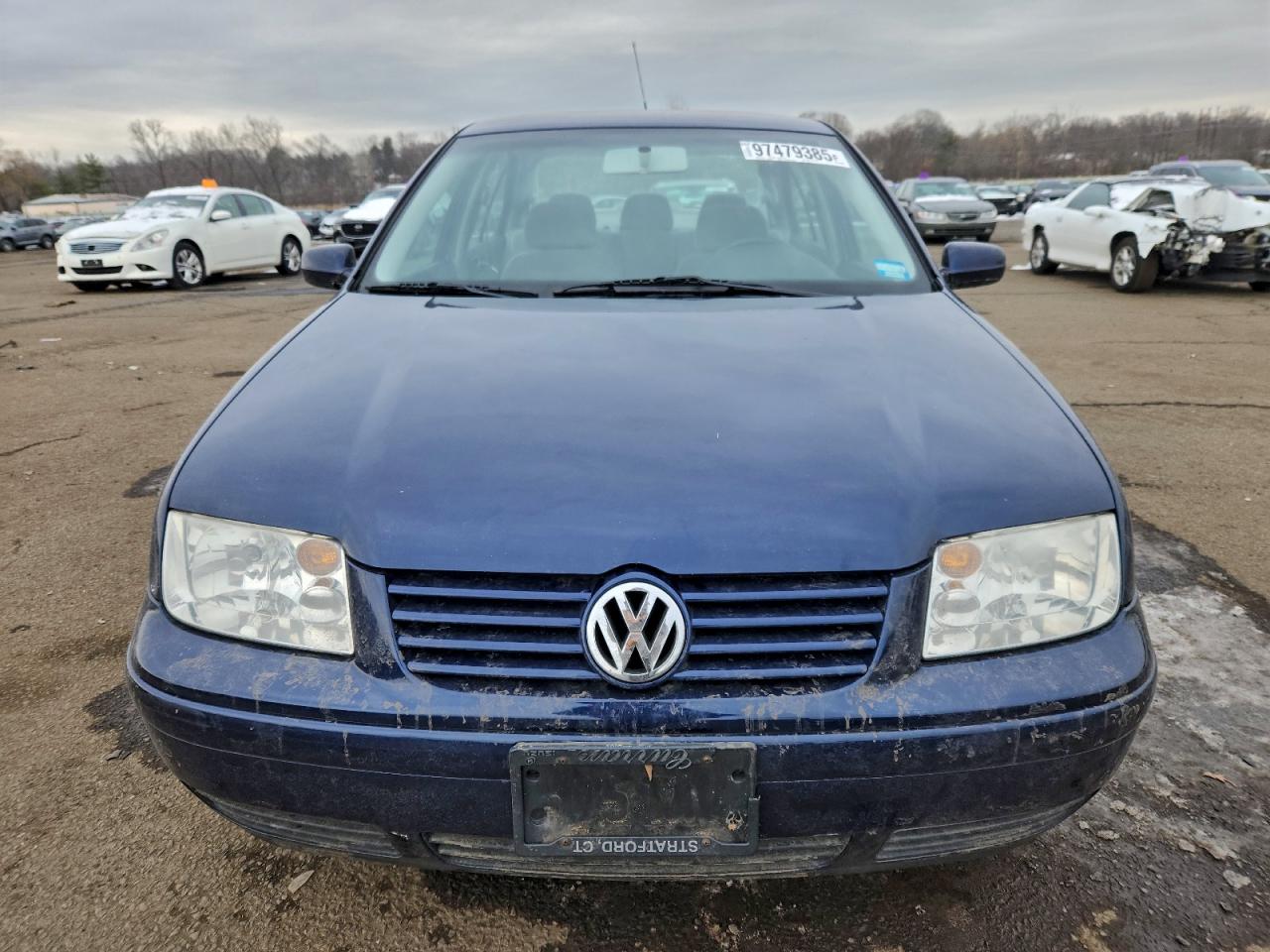 2002 Volkswagen Jetta Gls Blue vin: 3VWSE69M72M135735