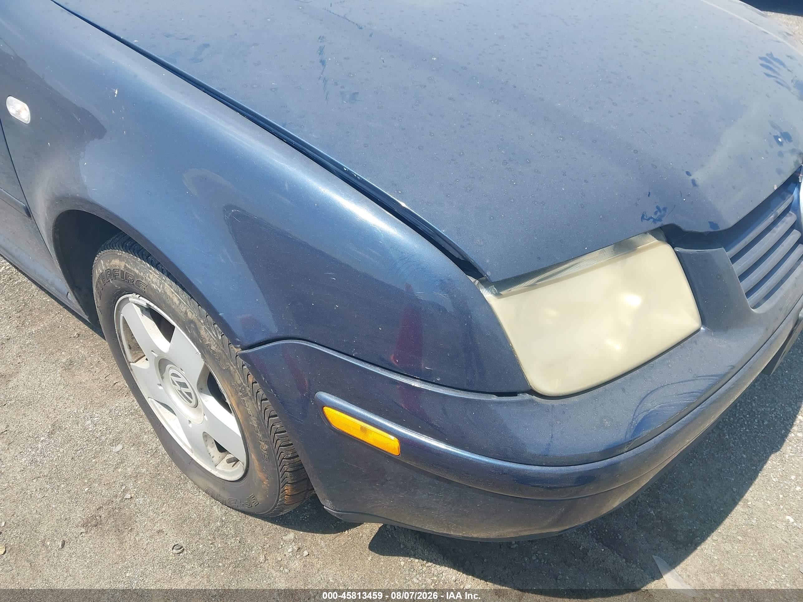 2002 Volkswagen Jetta Gls 1.8l Blue vin: 3VWSE69M82M062147