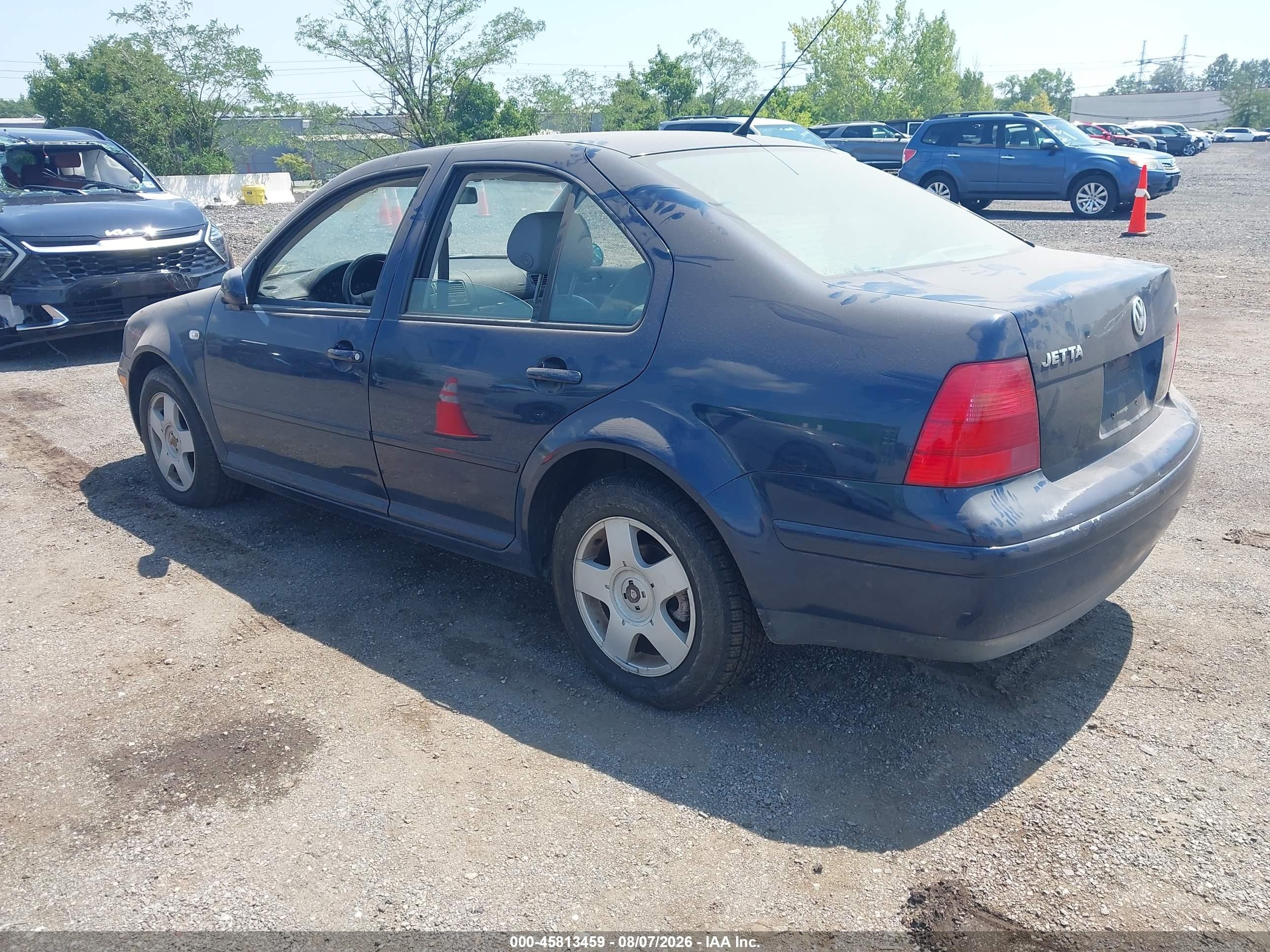 2002 Volkswagen Jetta Gls 1.8l Blue vin: 3VWSE69M82M062147