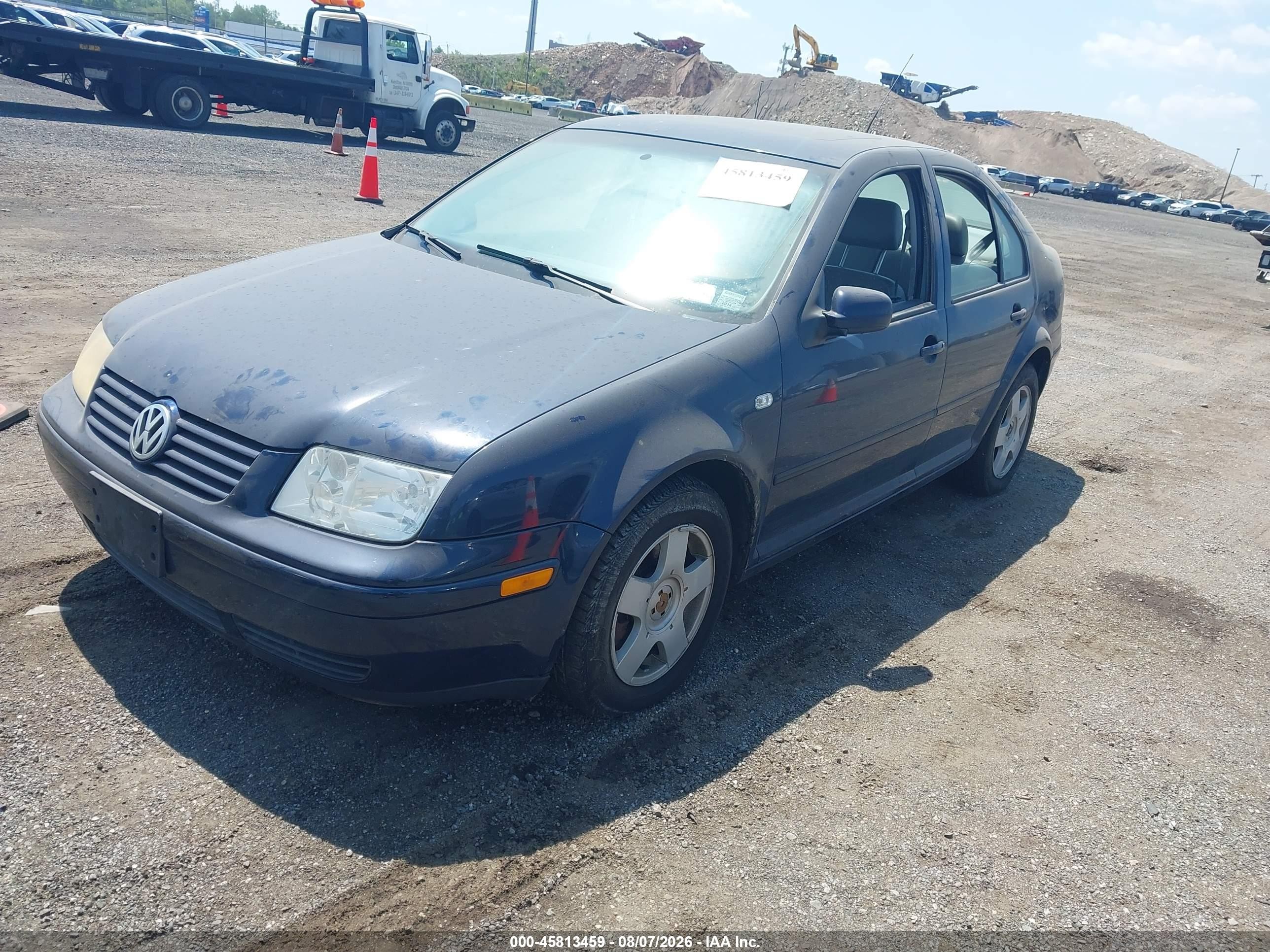 2002 Volkswagen Jetta Gls 1.8l Blue vin: 3VWSE69M82M062147