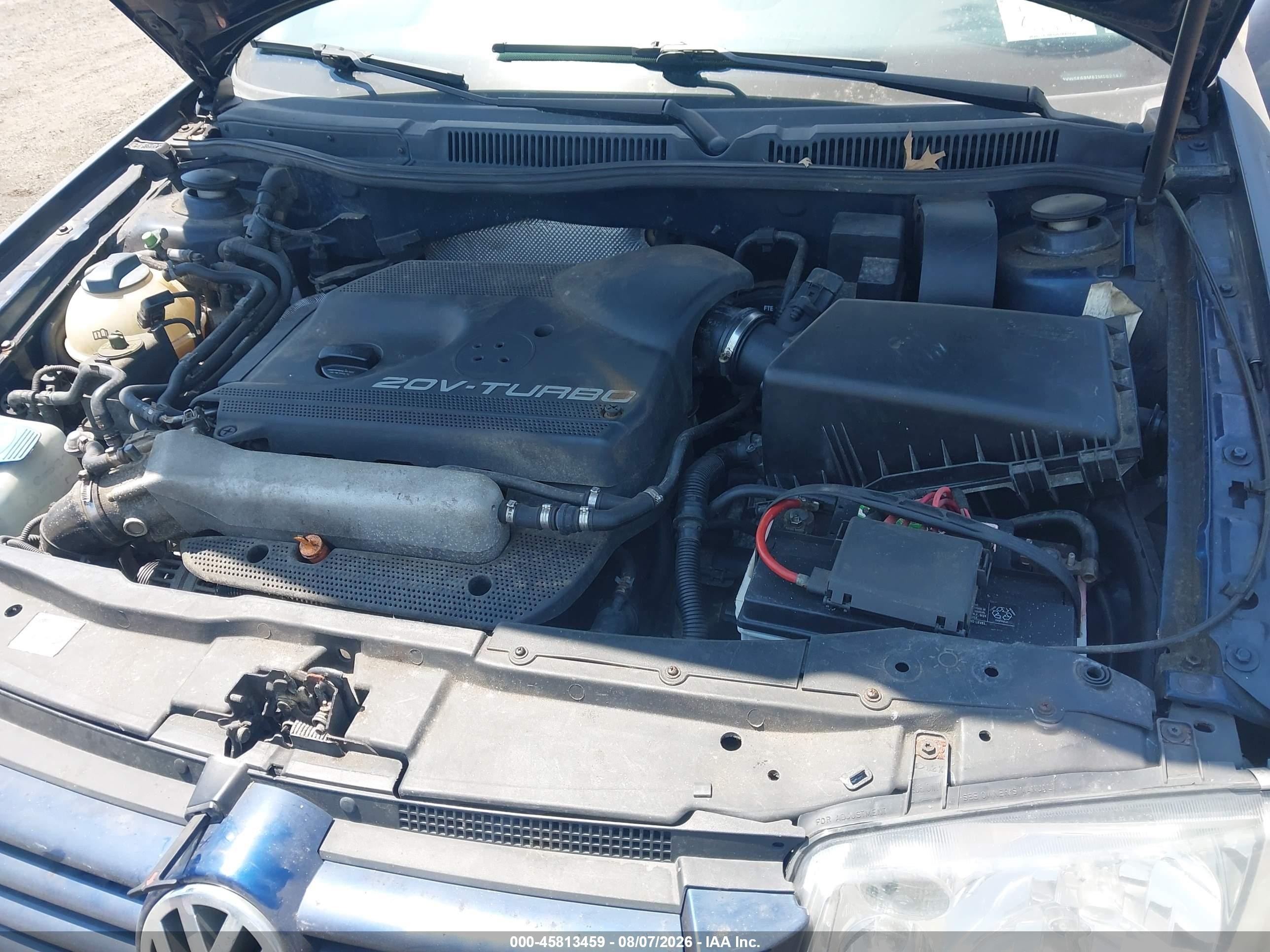 2002 Volkswagen Jetta Gls 1.8l Blue vin: 3VWSE69M82M062147