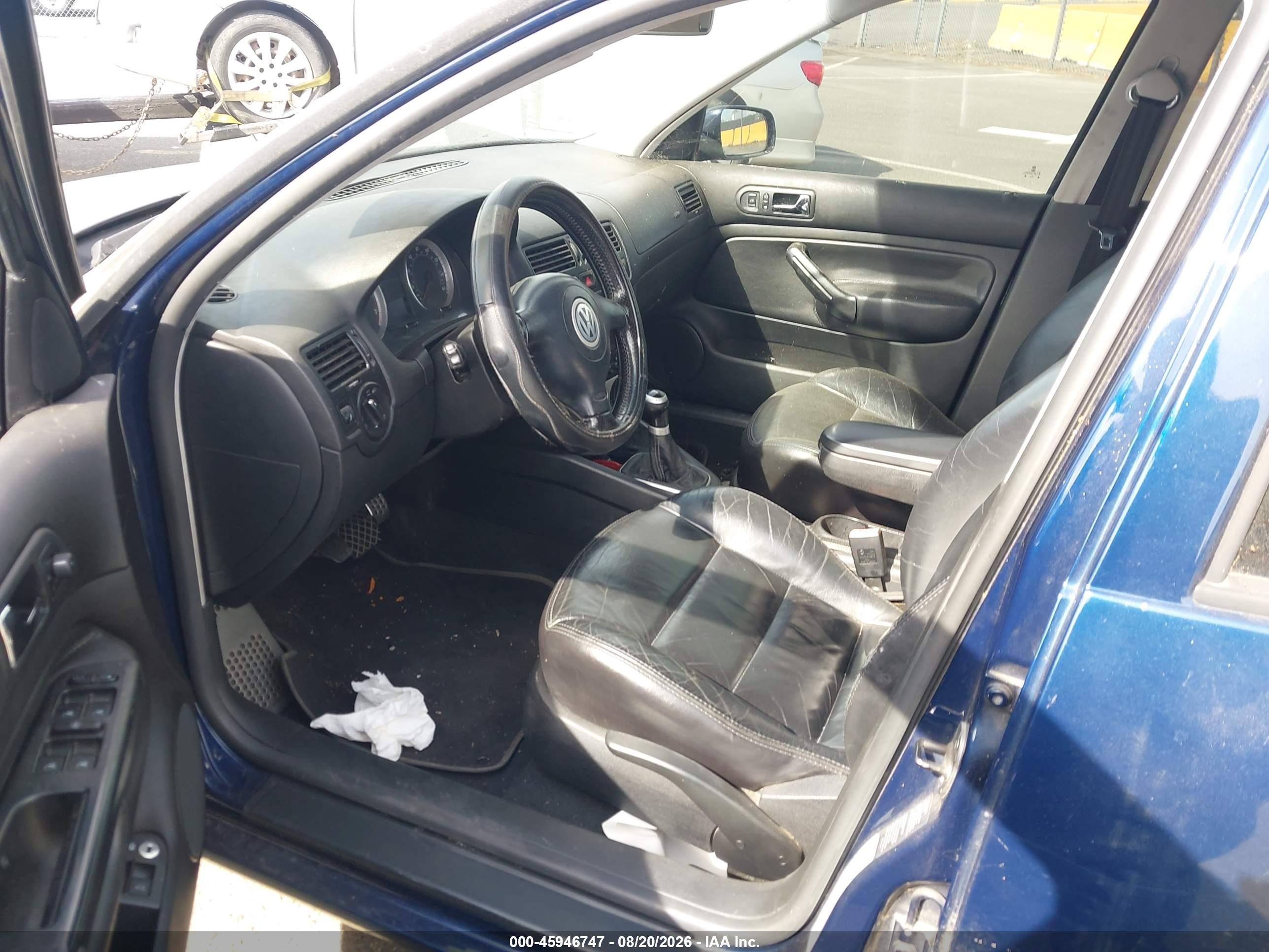 2003 Volkswagen Jetta Gls 1.8t Dark Blue vin: 3VWSE69M83M009868