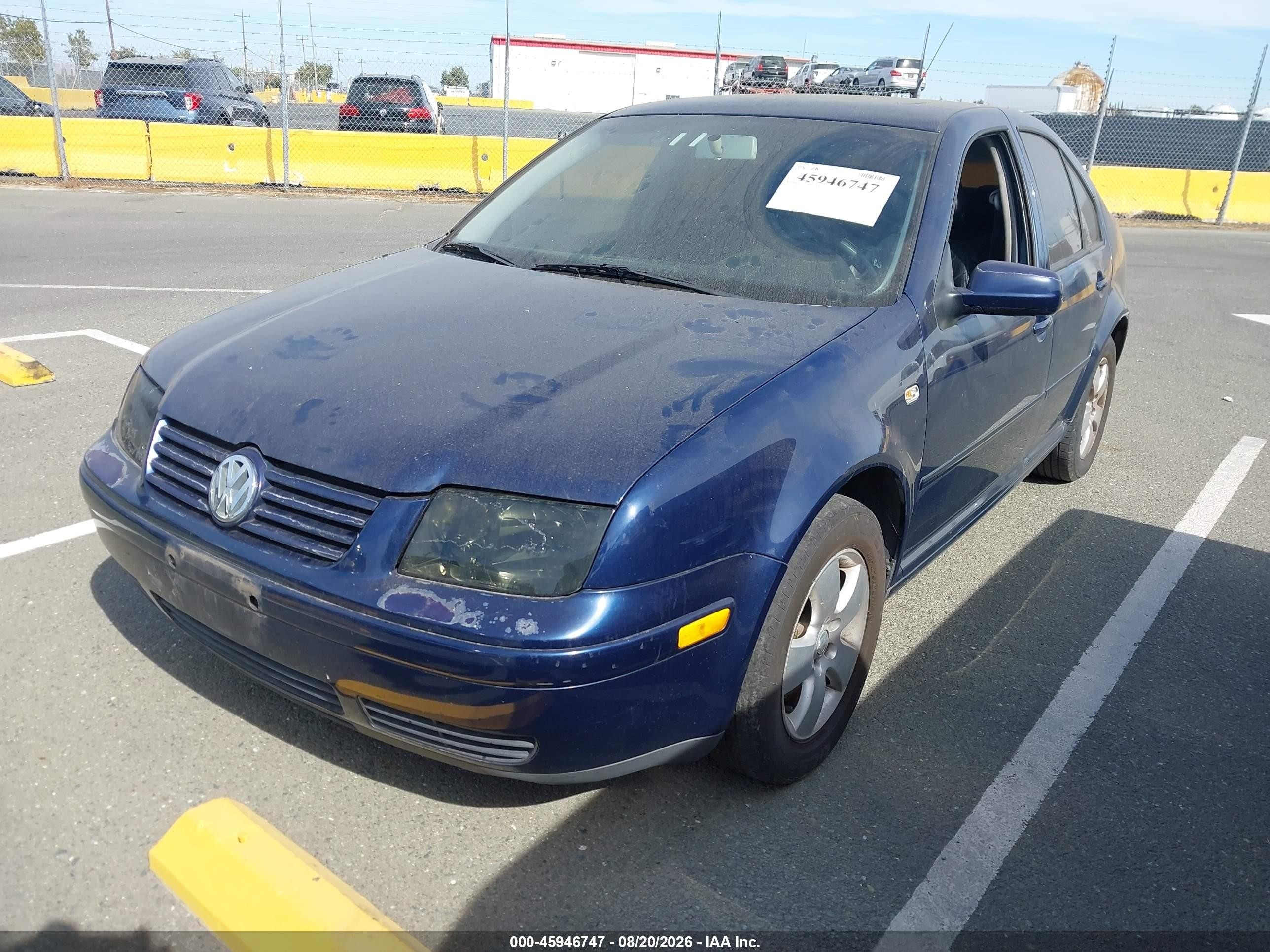 2003 Volkswagen Jetta Gls 1.8t Dark Blue vin: 3VWSE69M83M009868