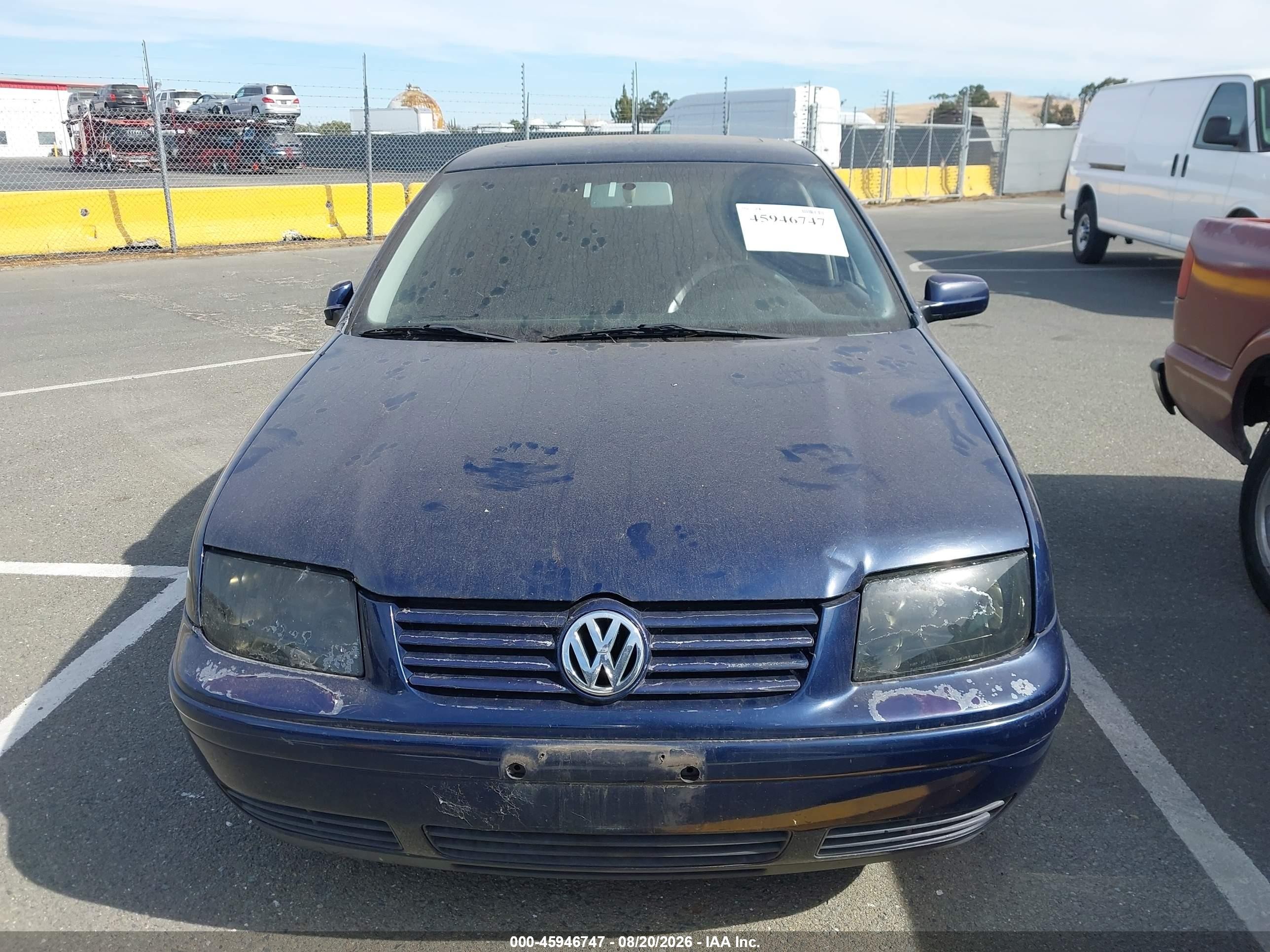 2003 Volkswagen Jetta Gls 1.8t Dark Blue vin: 3VWSE69M83M009868