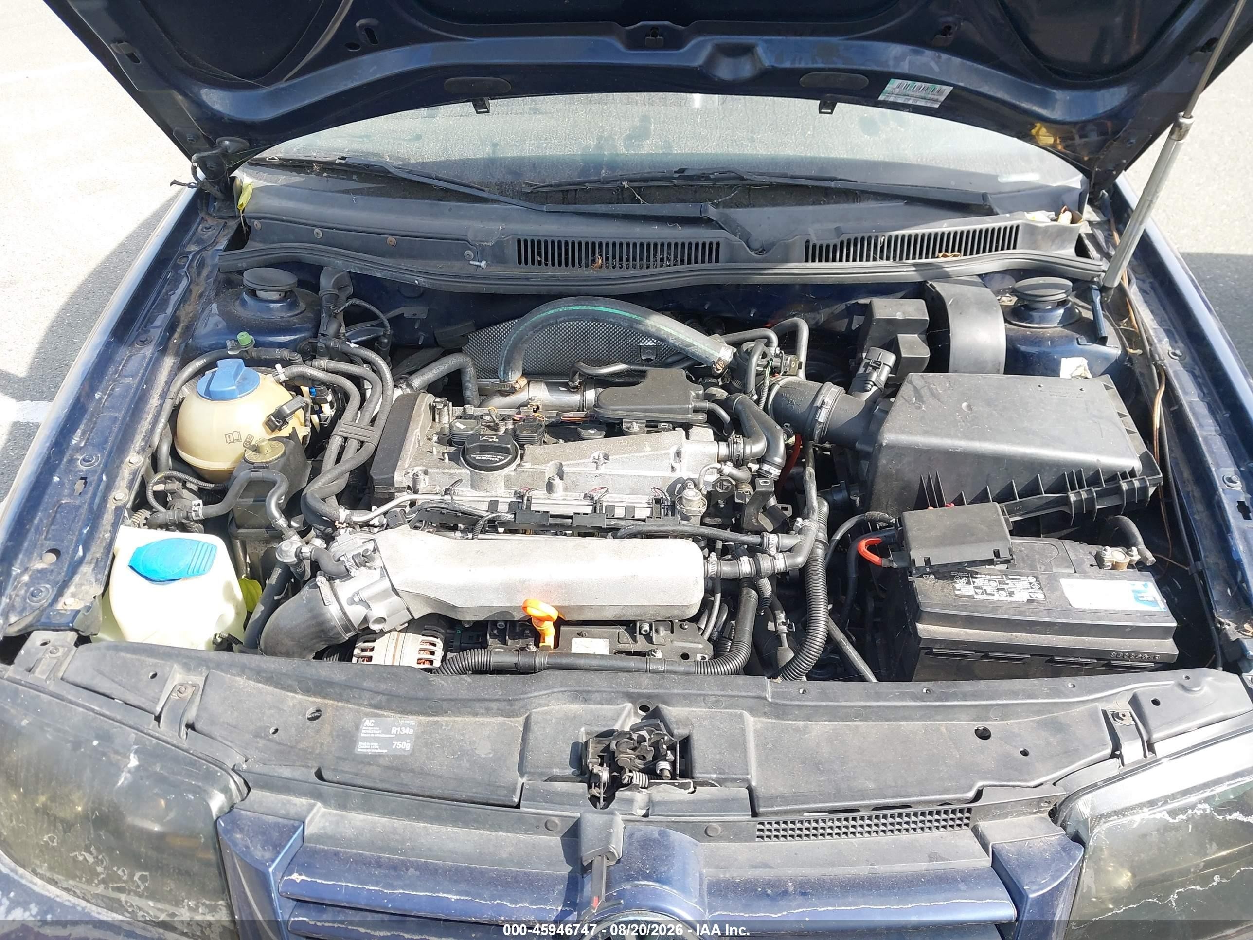 2003 Volkswagen Jetta Gls 1.8t Dark Blue vin: 3VWSE69M83M009868