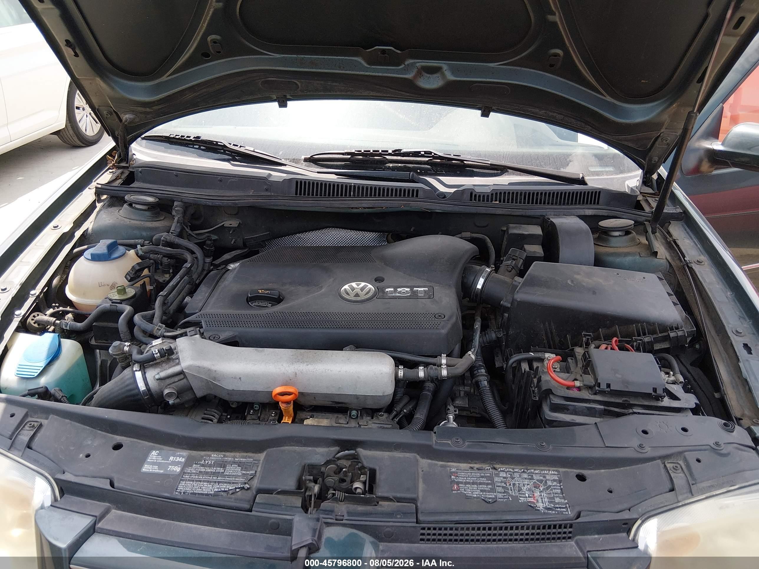 2004 Volkswagen Jetta Gls 1.8t Green vin: 3VWSE69M84M108675
