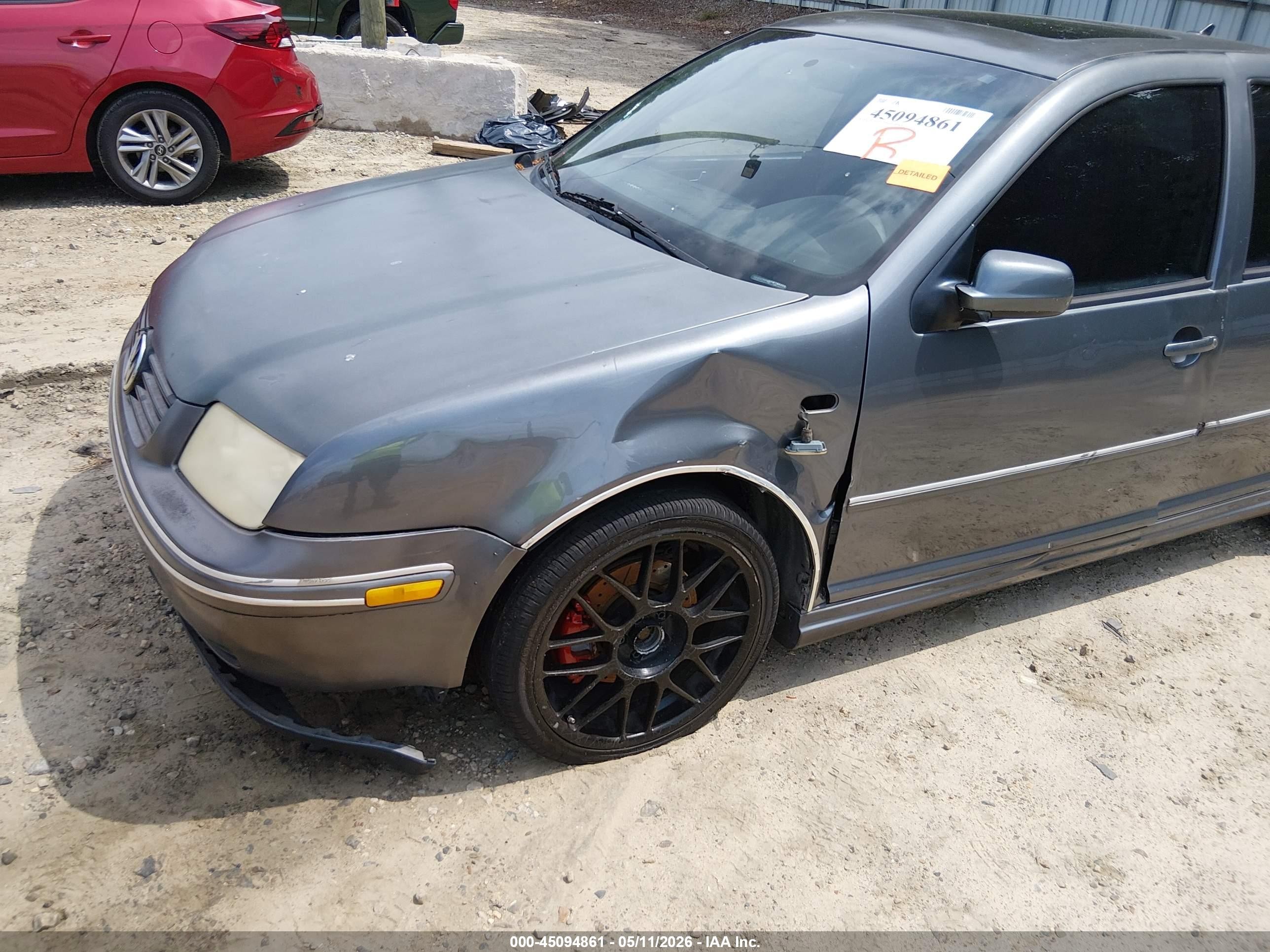 2004 Volkswagen Jetta Gli 1.8t Серый vin: 3VWSE69M84M144303